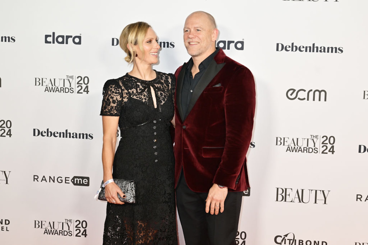 Zara Tindall and Mike Tindall attends the 2024 Beauty Awards