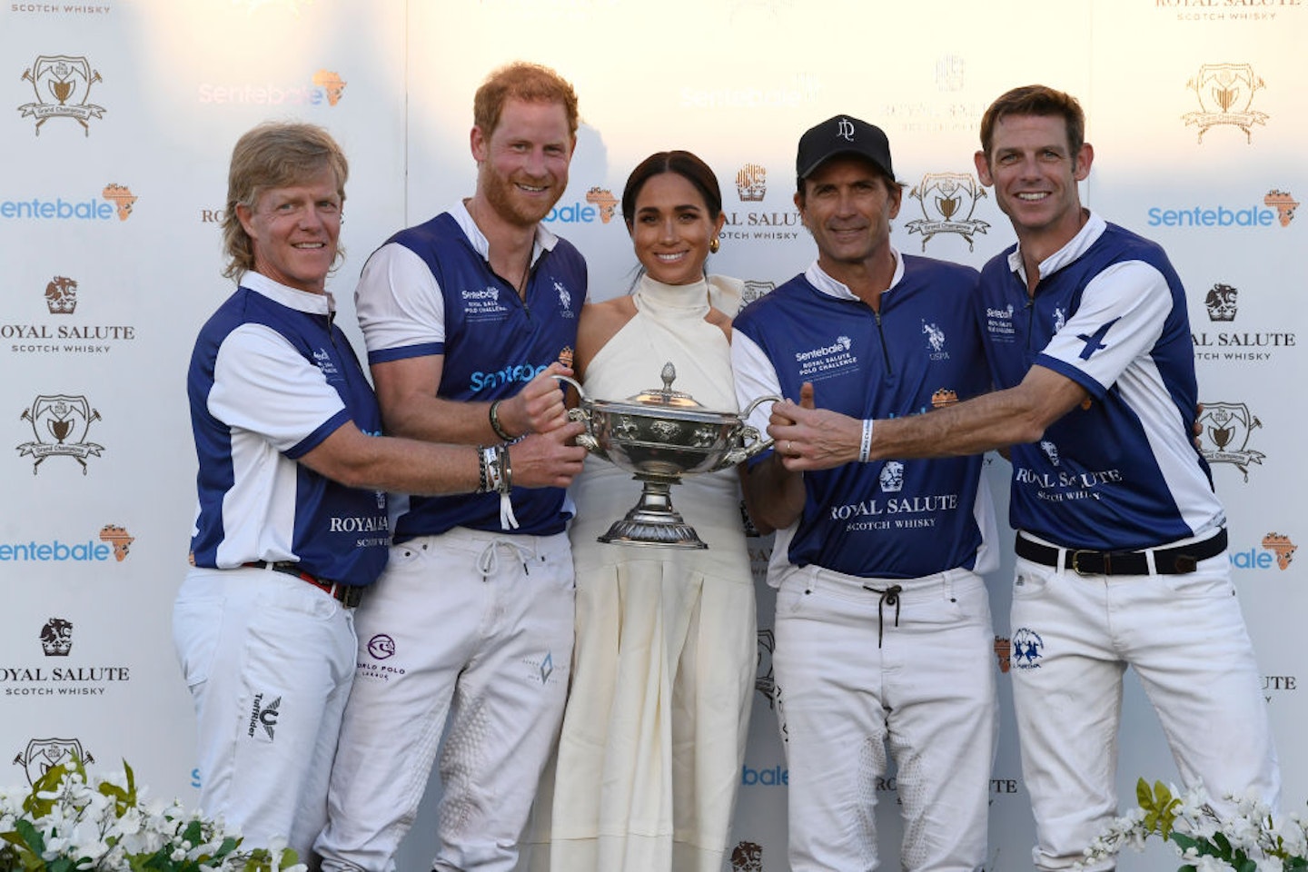 Harry, Meghan and the Polo players