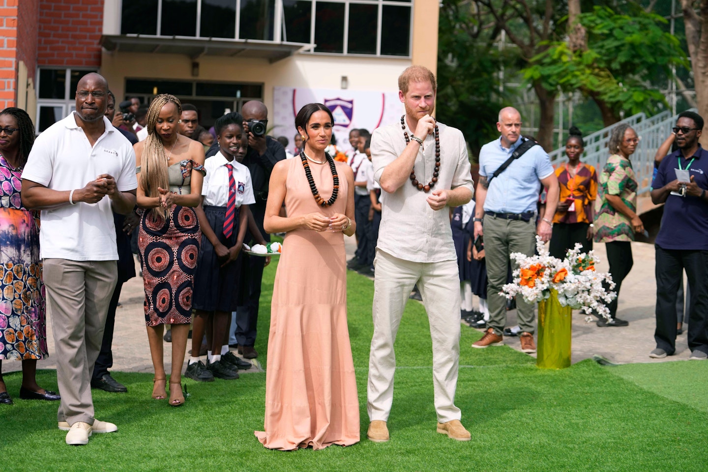 Prince Harry and Meghan Markle in Nigeria