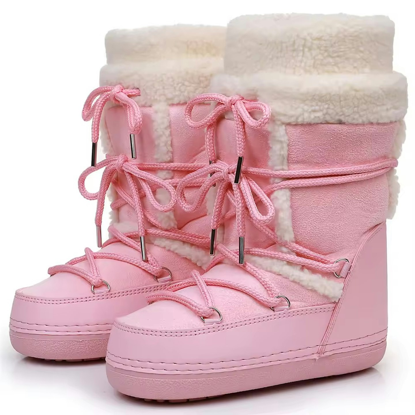 Ali Express winter women snow boots y2k pink fur boots