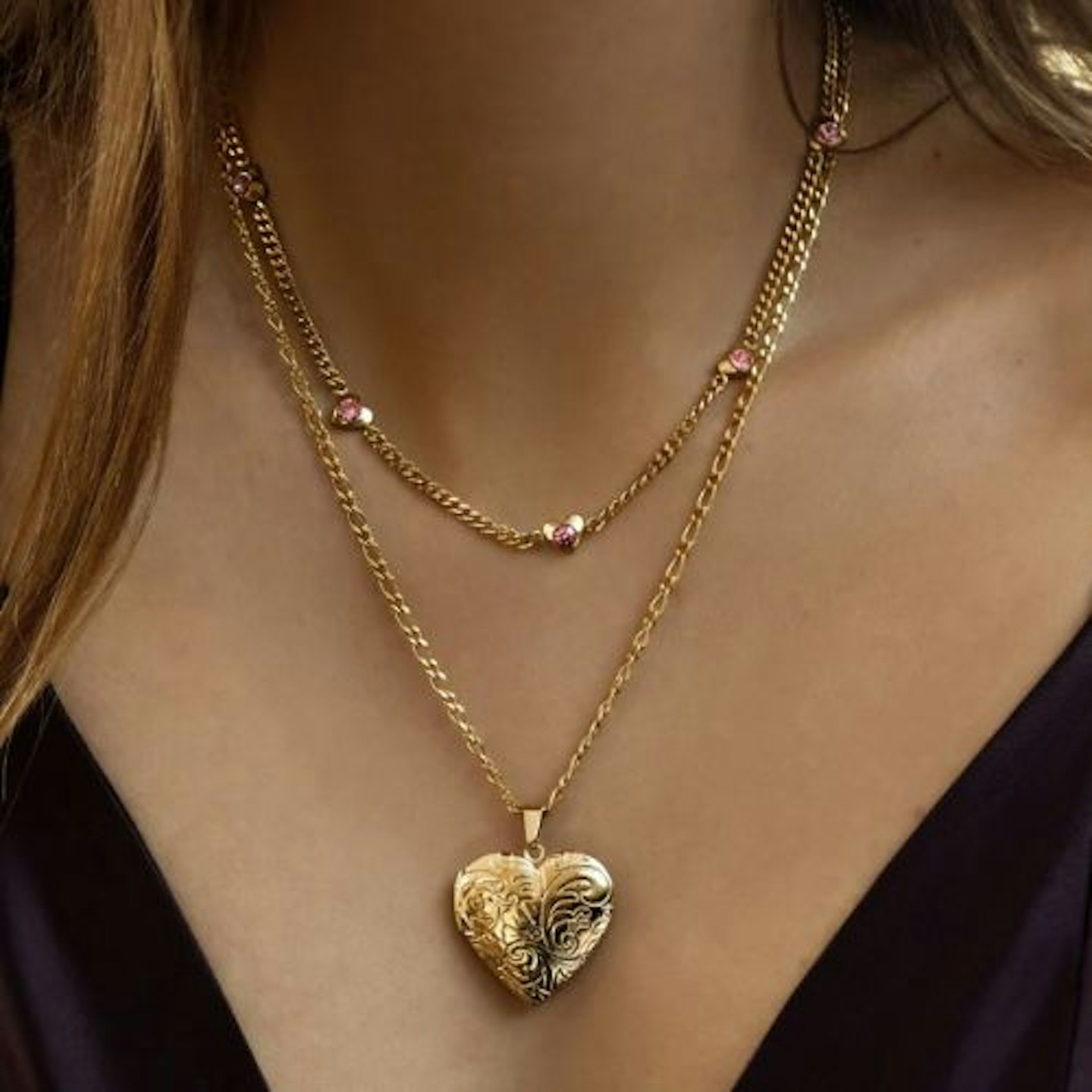 Beau Heart Locket Necklace