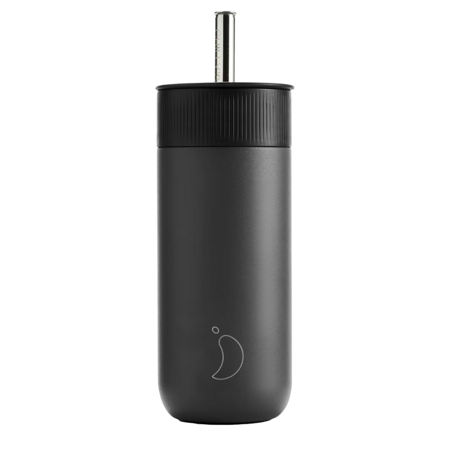 black chilly straw bottle