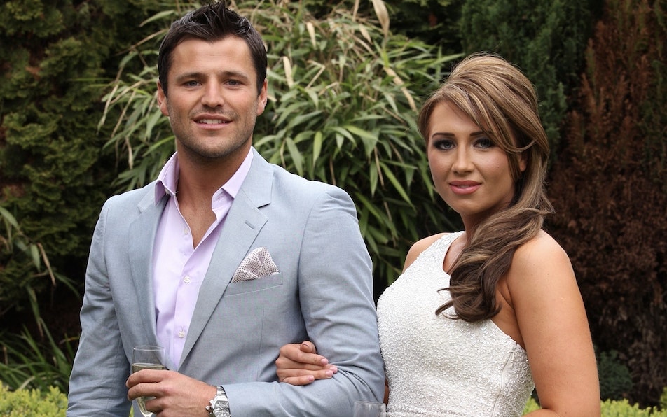 Mark Wright and Lauren Goodger at their engagement party in 2011