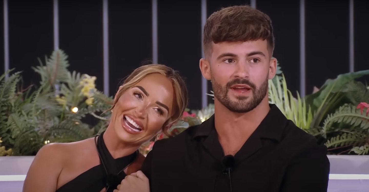 Nicole Samuel and Ciaran Davies in the Love Island villa