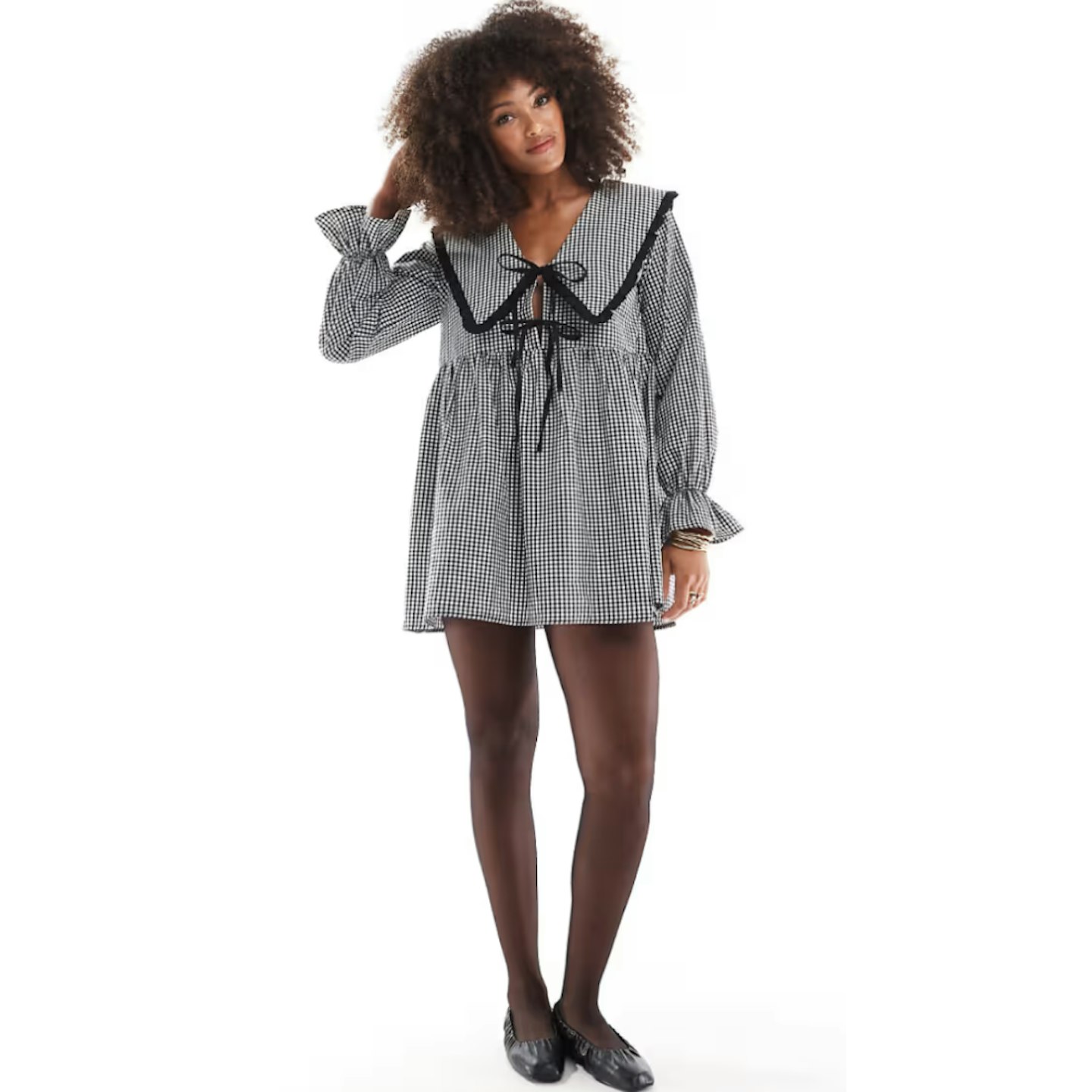 ASOS mini checked dress