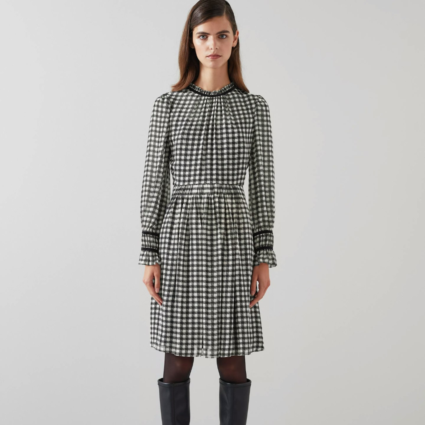LK Bennett checked dress