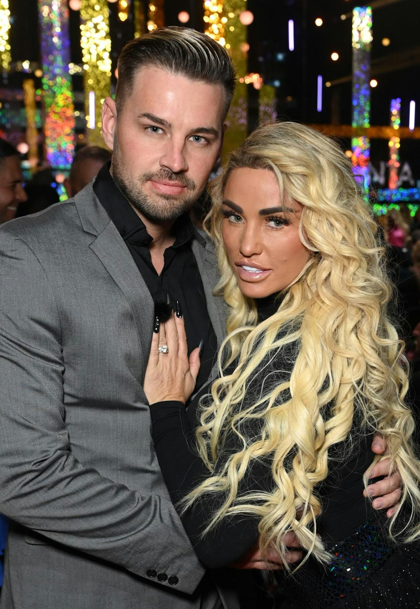 Katie Price with her ex Carl Woods