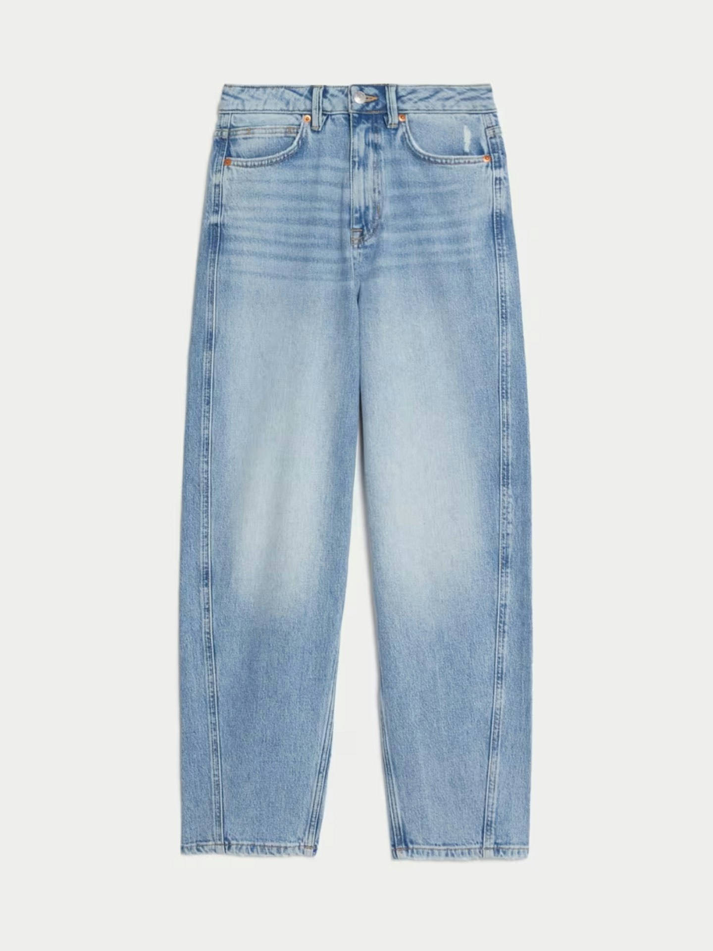 SHOP: M&S High Waisted Carrot Leg Ankle Grazer Jeans