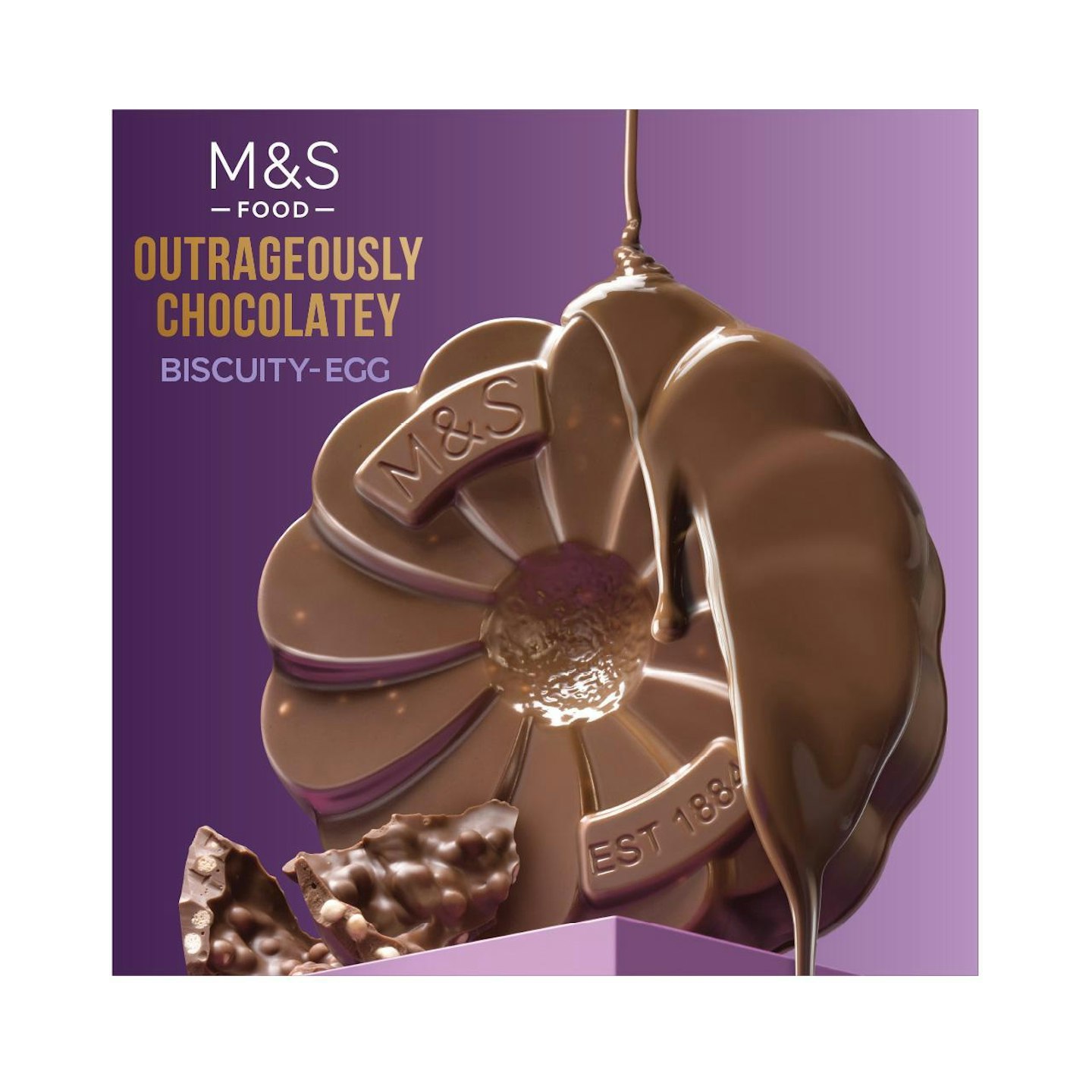 M&S Extremely Chocolatey Biscuity Easter Egg