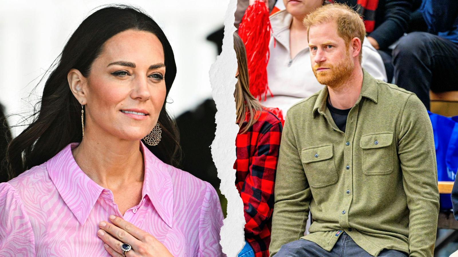 Kate Middleton and Prince Harry's first face to face