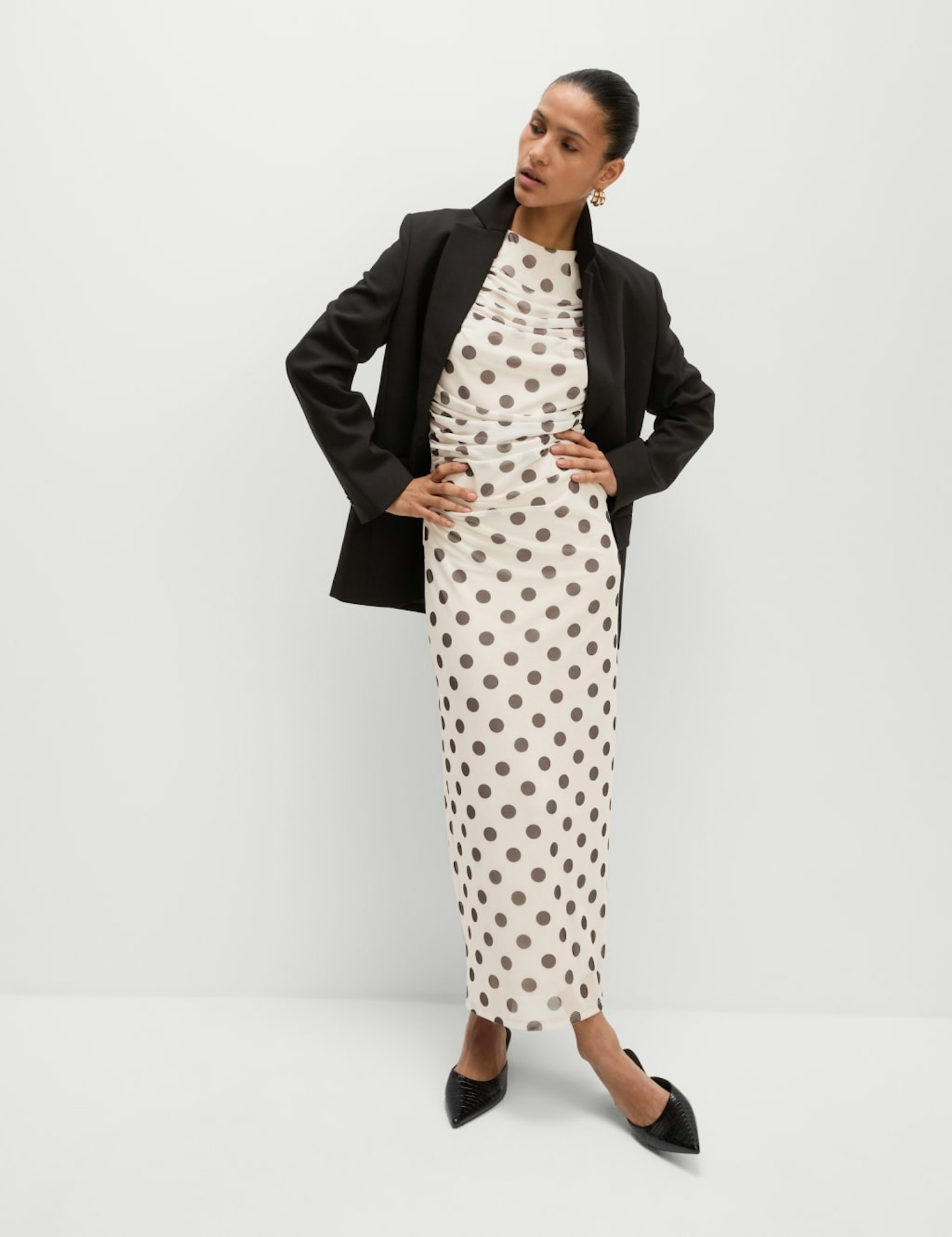 M&S polka dot dress