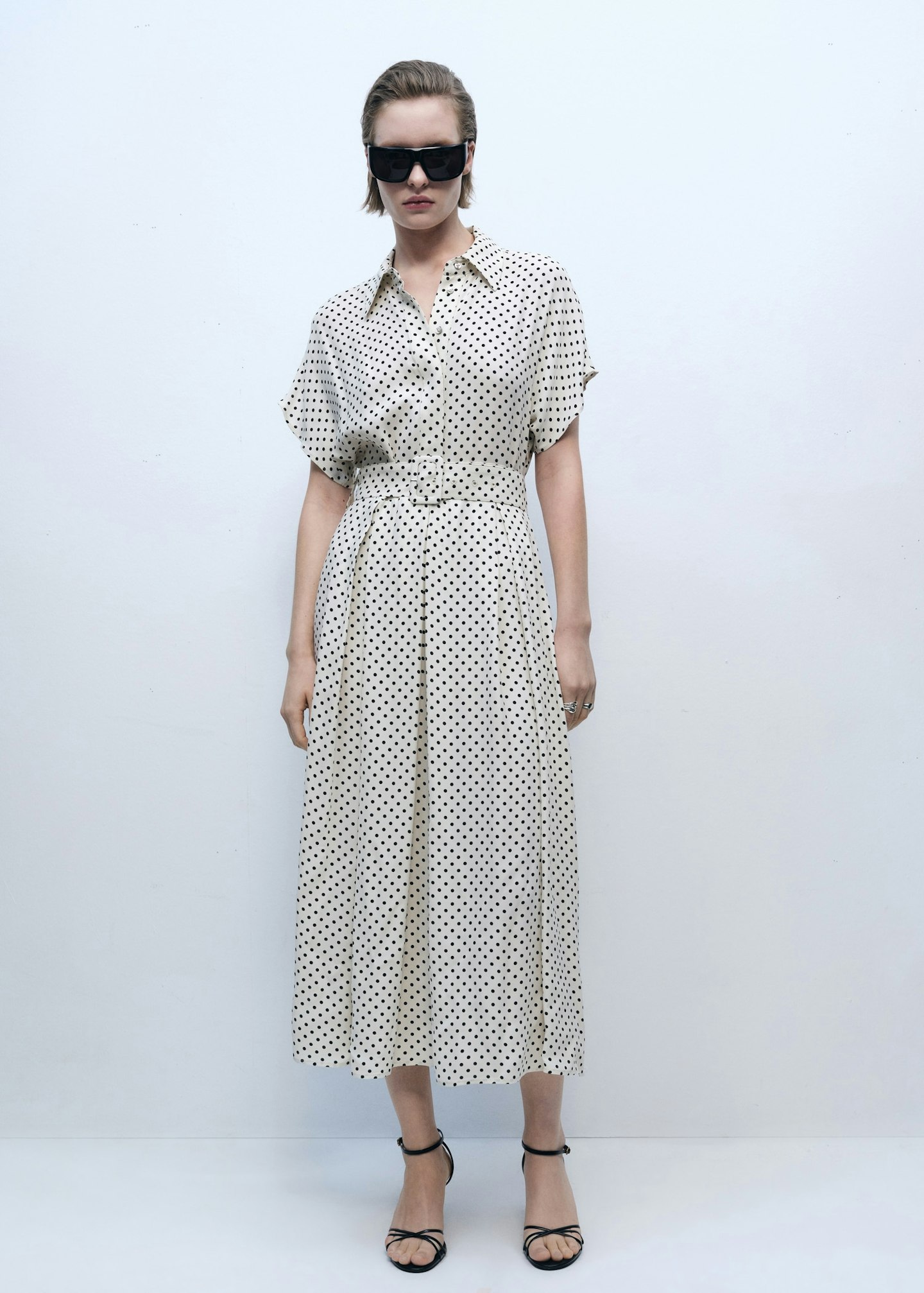 Mango polka dot dress