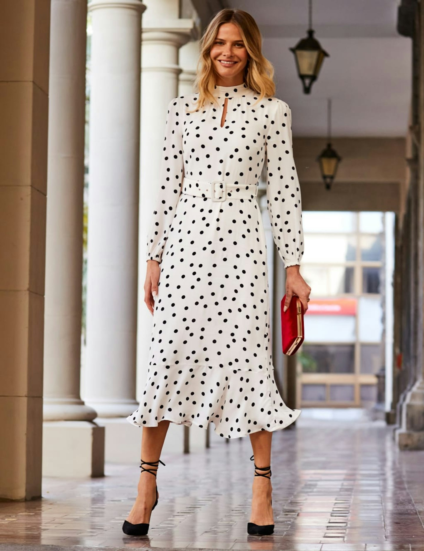 Sosandar polka dot dress