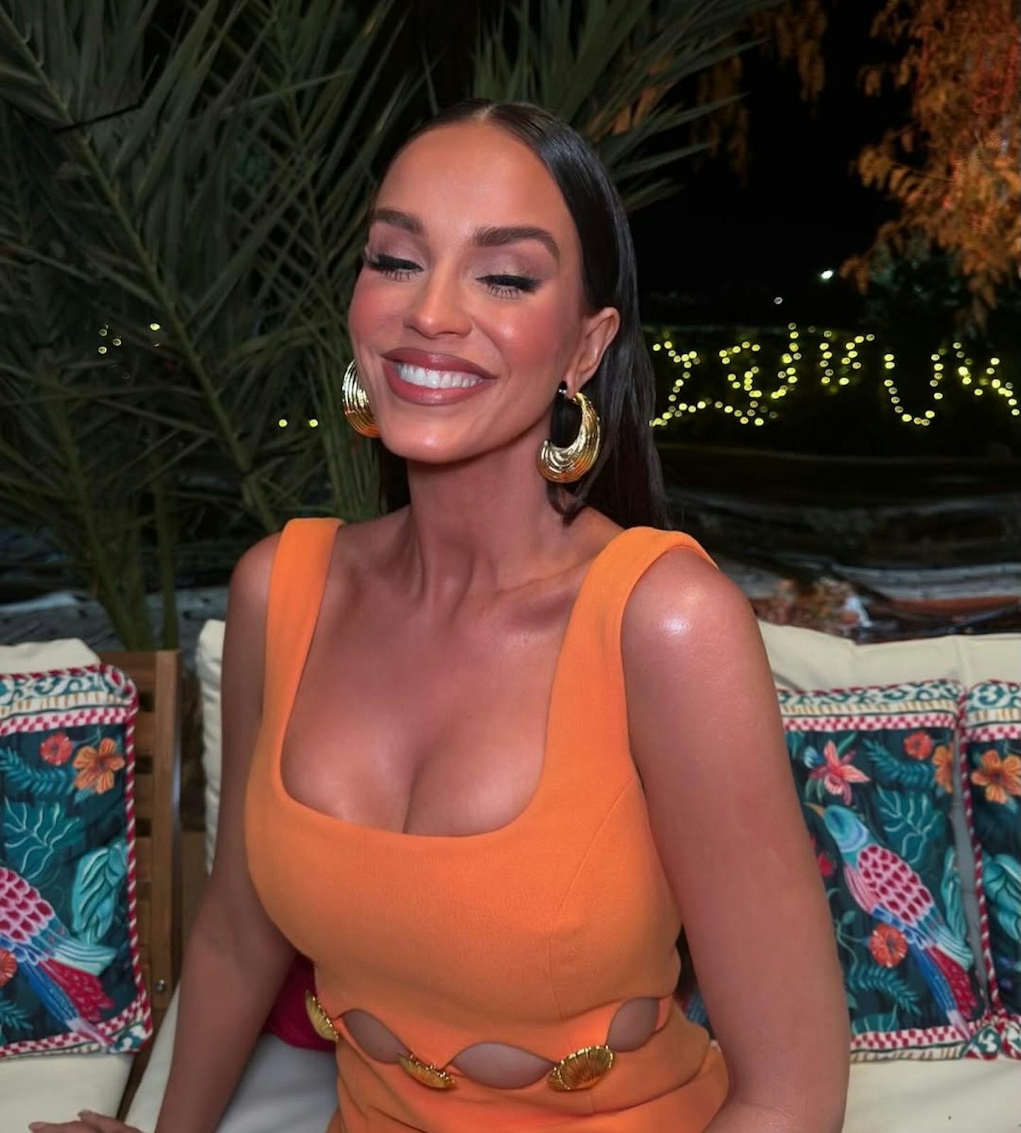 Vicky Pattison orange dress