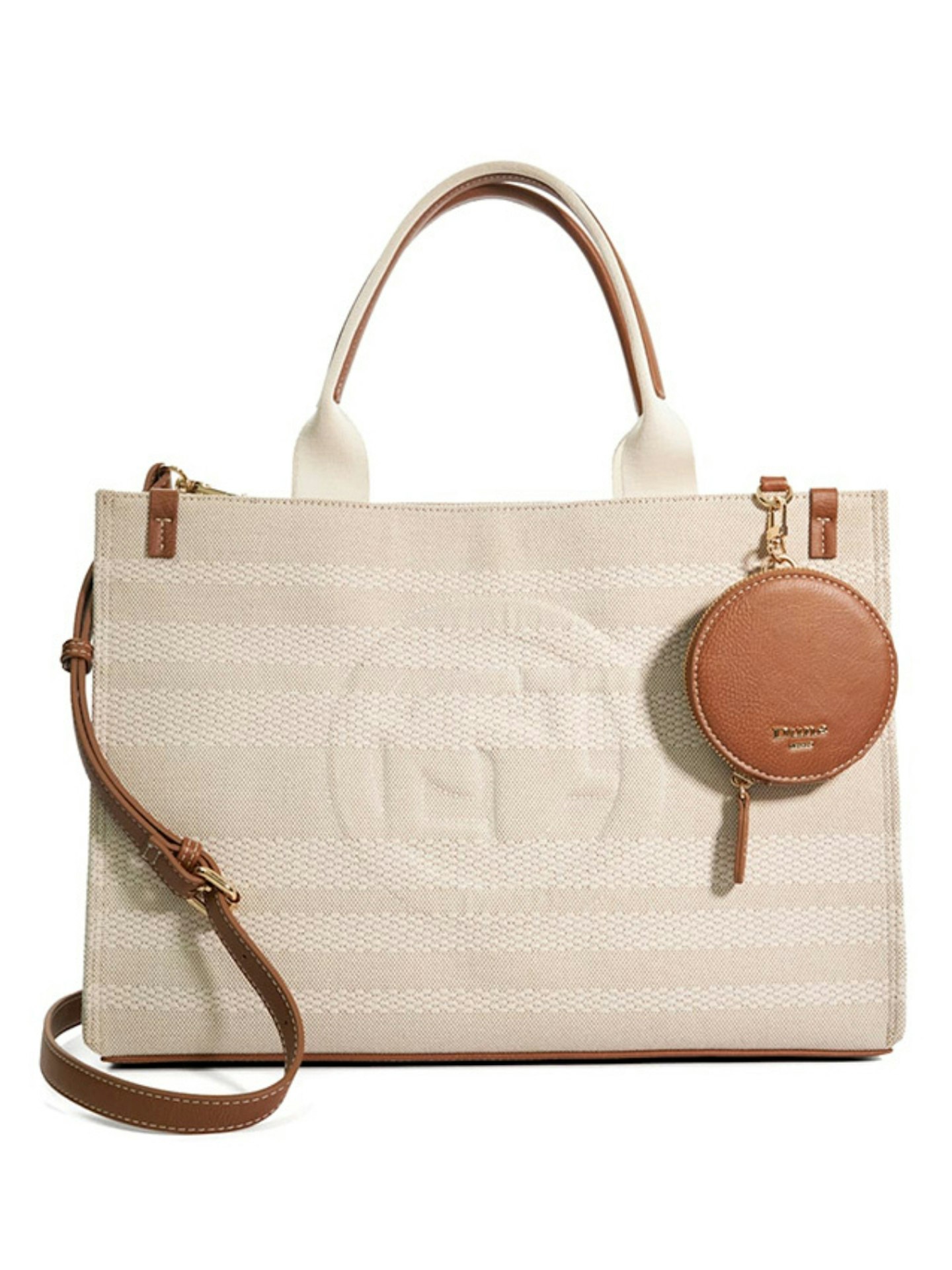 Dune London Deltra Natural Embossed Tote Bag