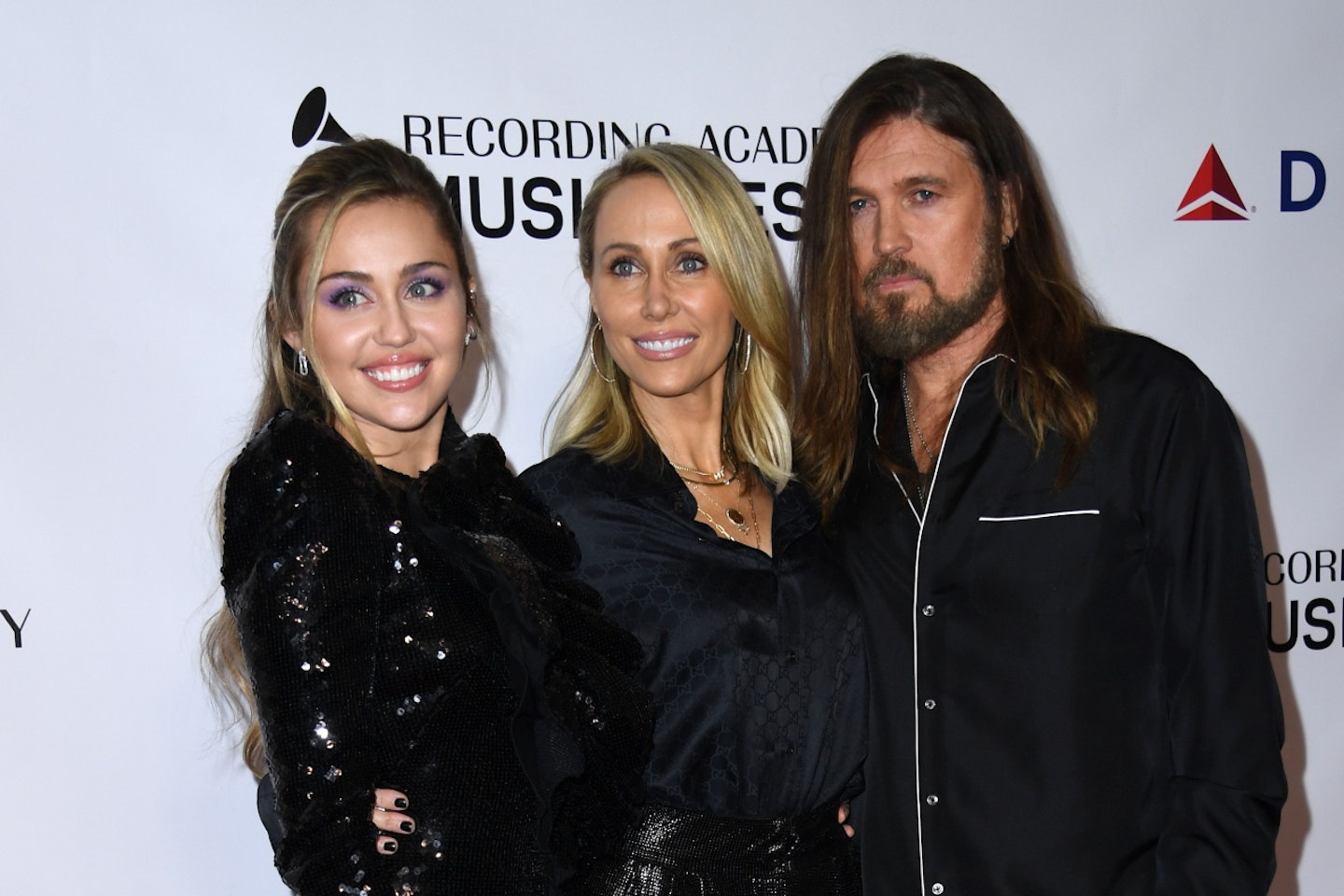 Miley Cyrus, her mum Tish and dad Billy Ray
