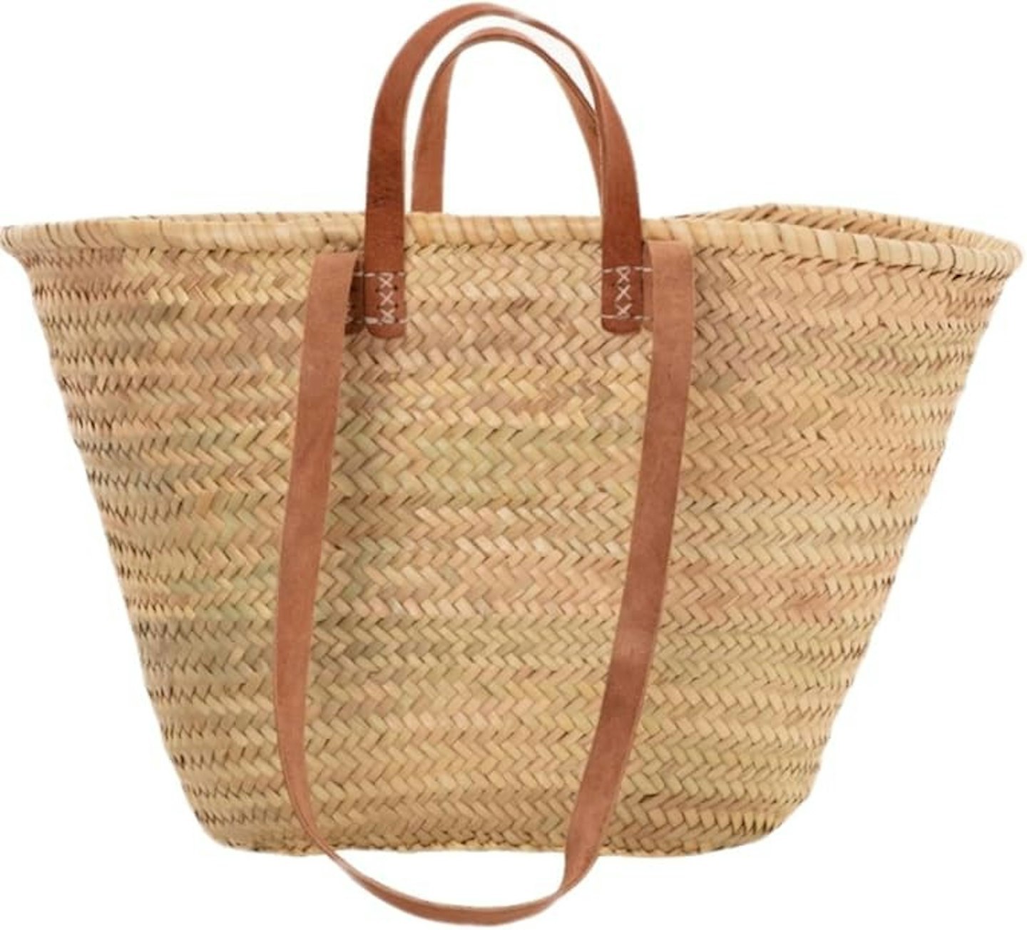Traditional French Market Basket Bag