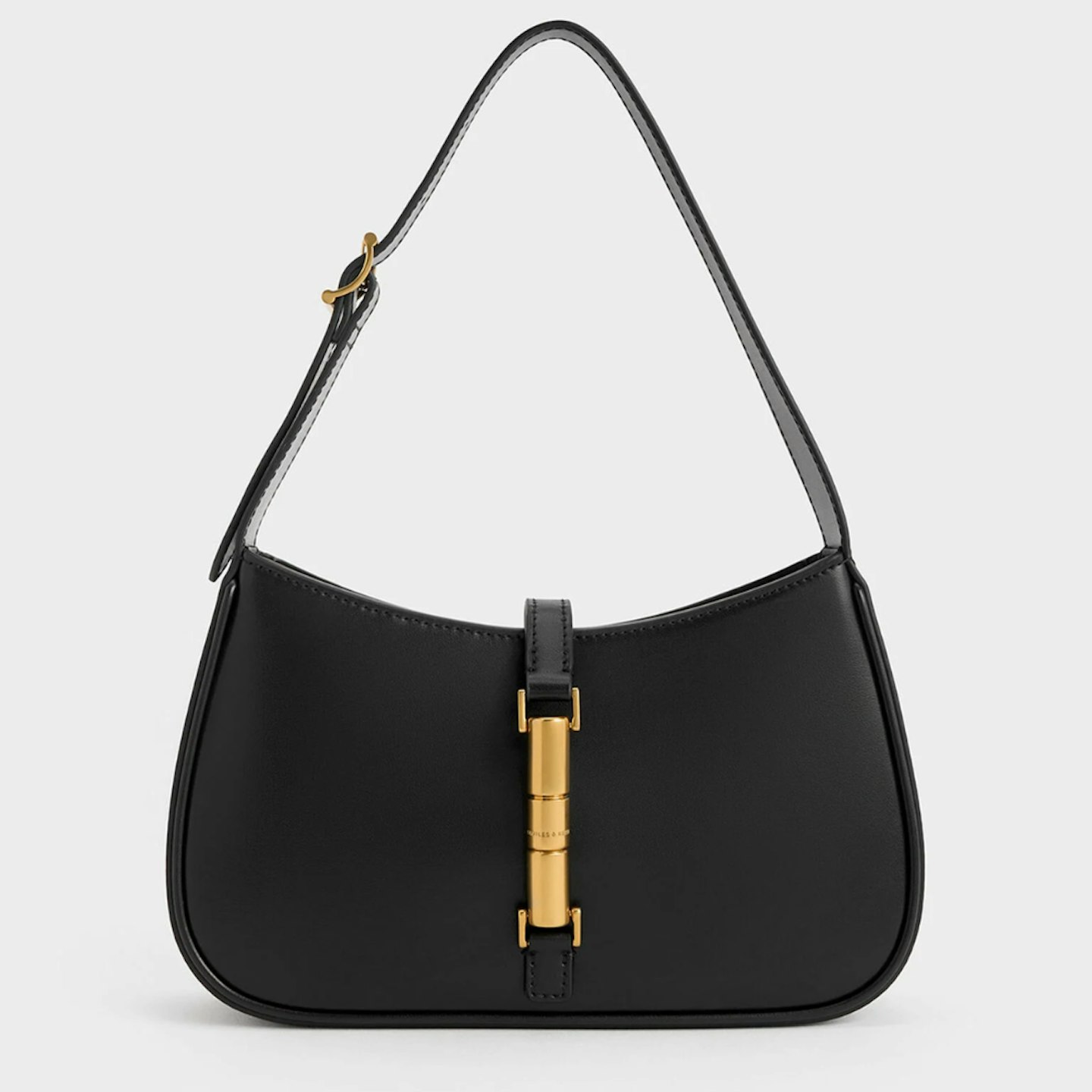 charles & keith black shoulder bag