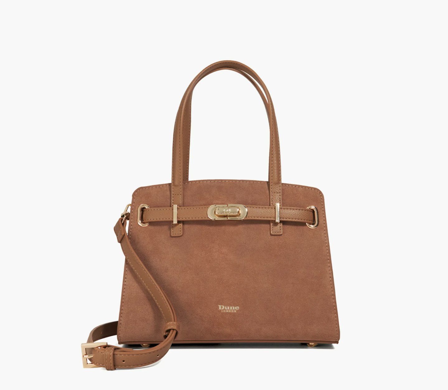 brown gold handbag