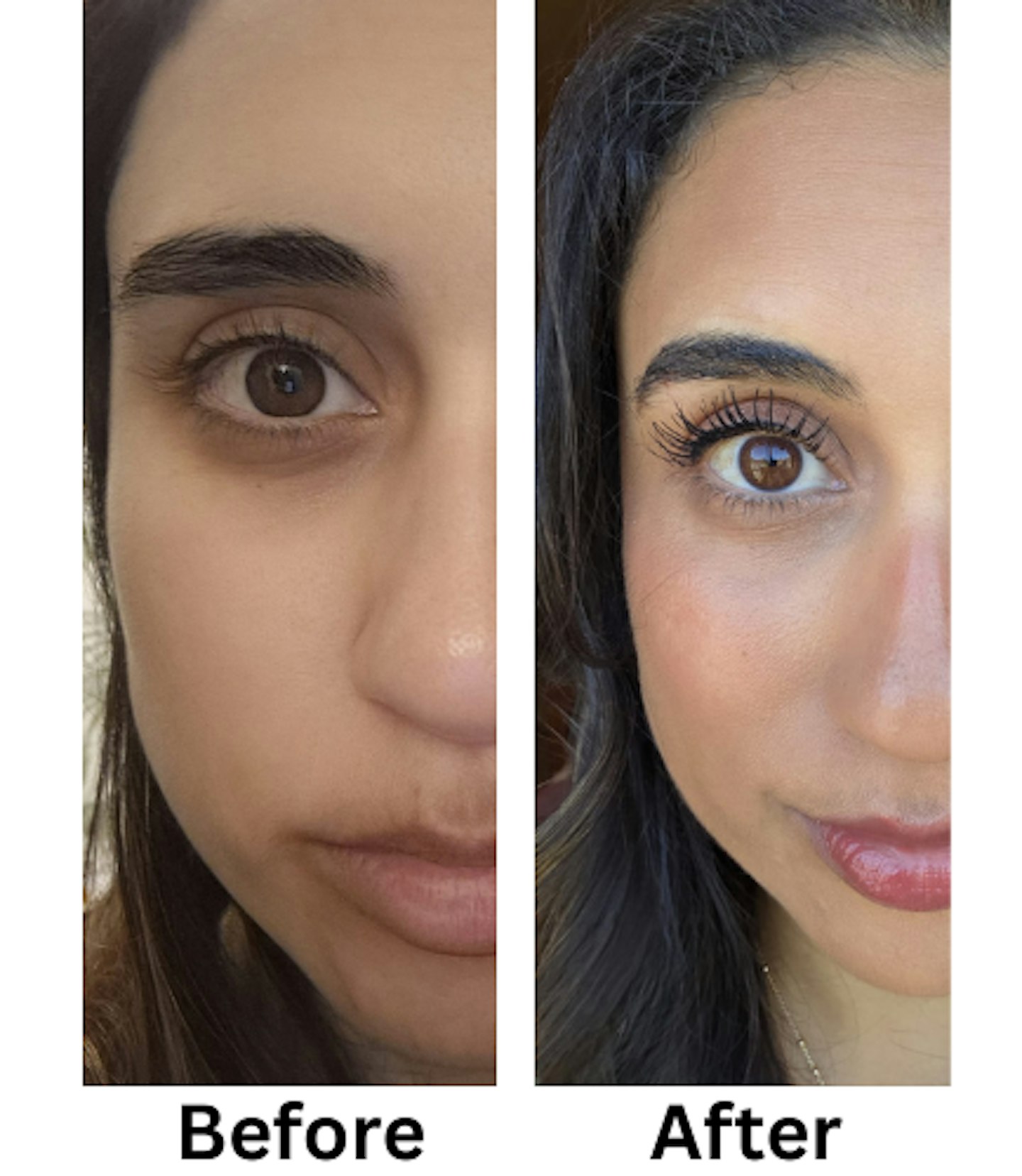 Glow For It Lash Serum before and after