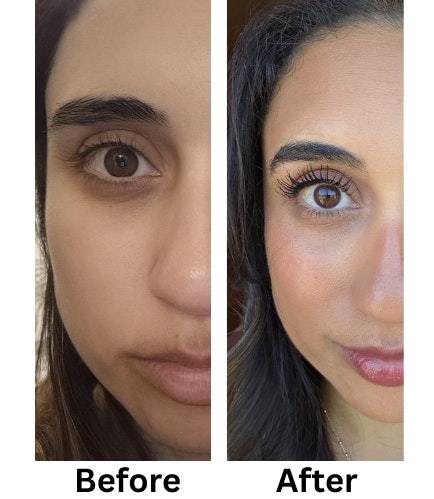 Glow For It Lash Serum before and after