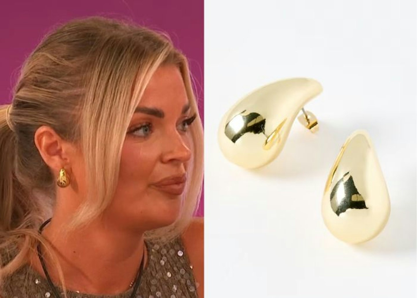 Helena, Islander, is wearing earrings