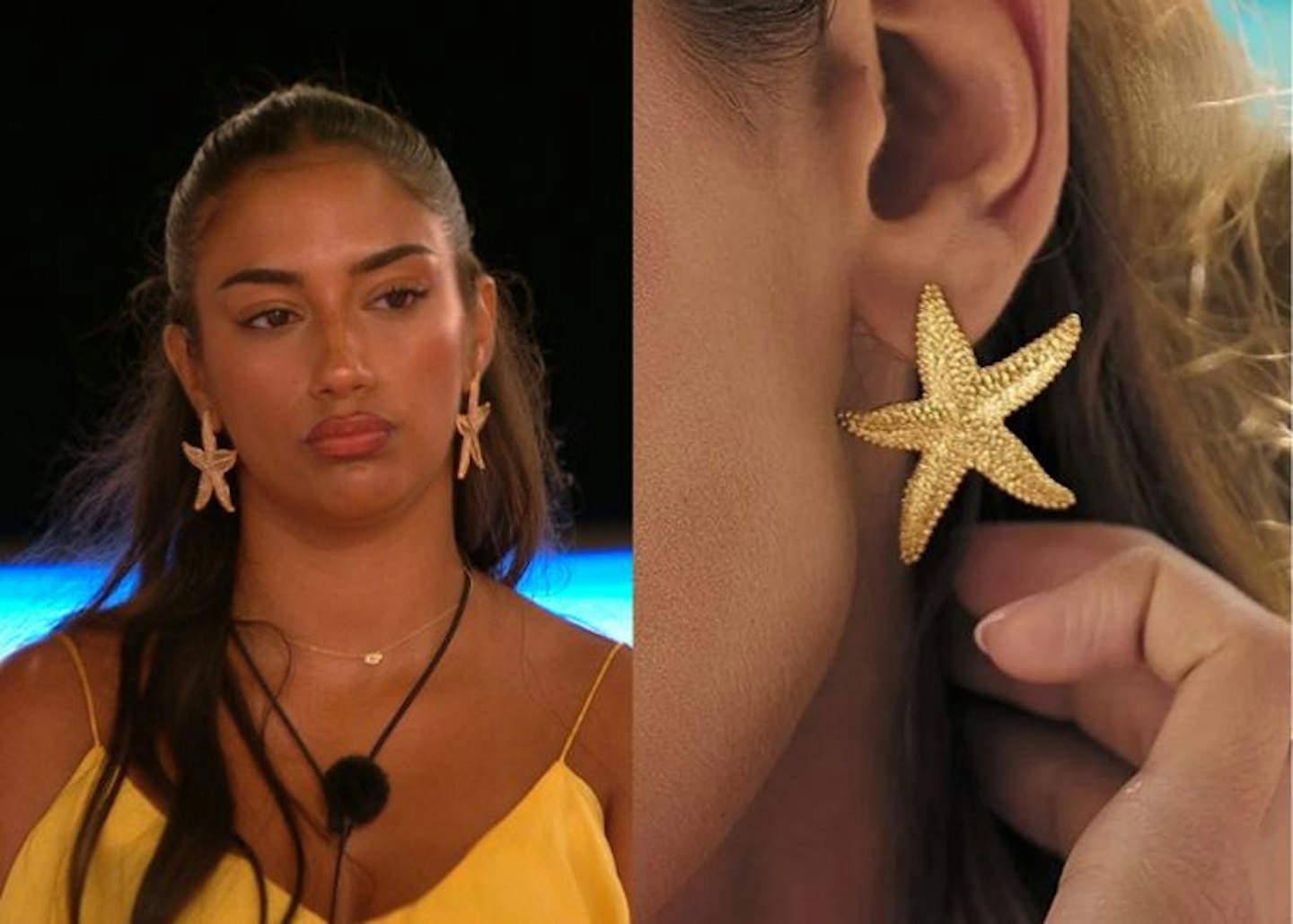 Shakira, Islander, is wearing jewellery