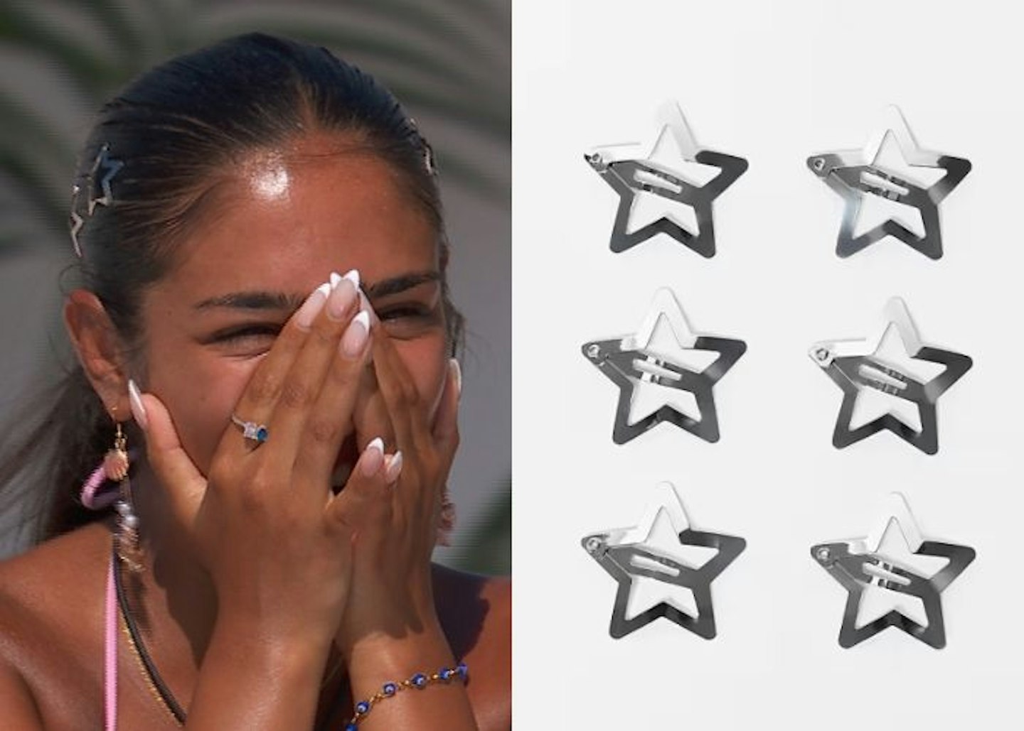 Shakira, Islander, is wearing star clips