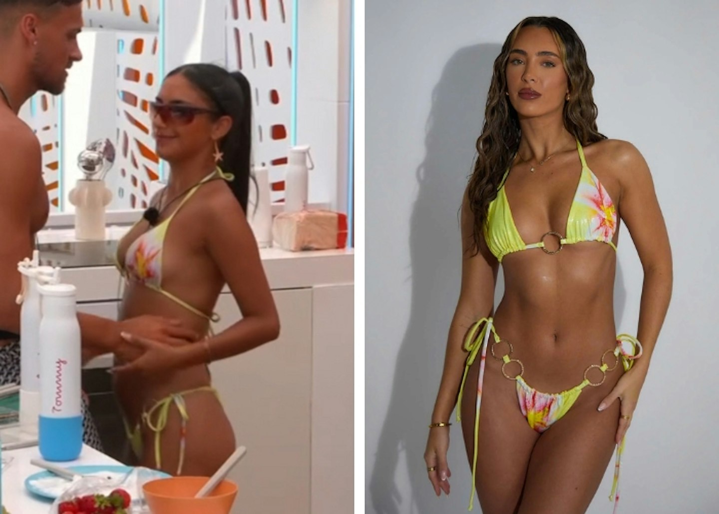 Shakira Khan's yellow floral bikini