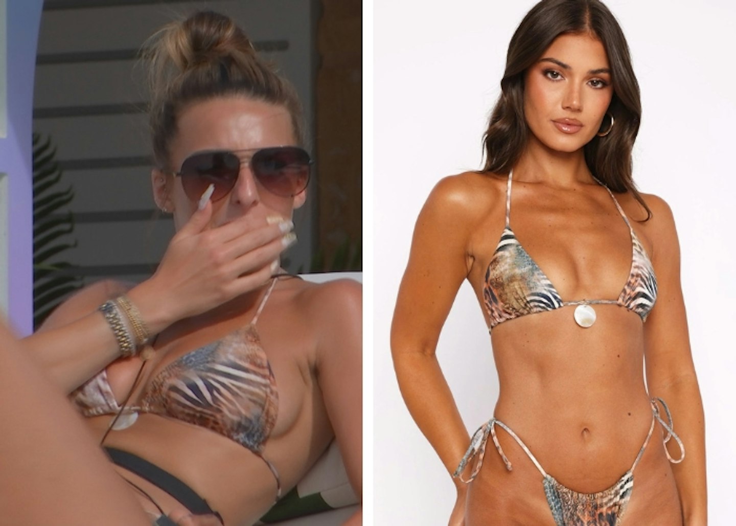 Toni's animal print bikini