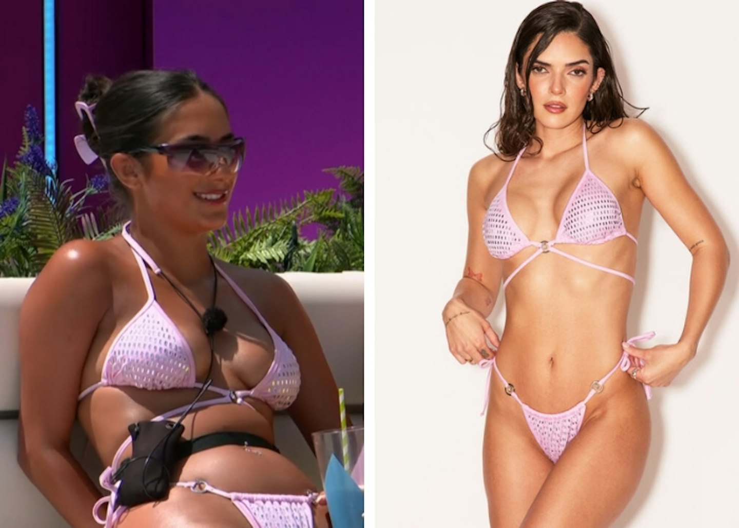 Shakira's pink rhinestone bikini