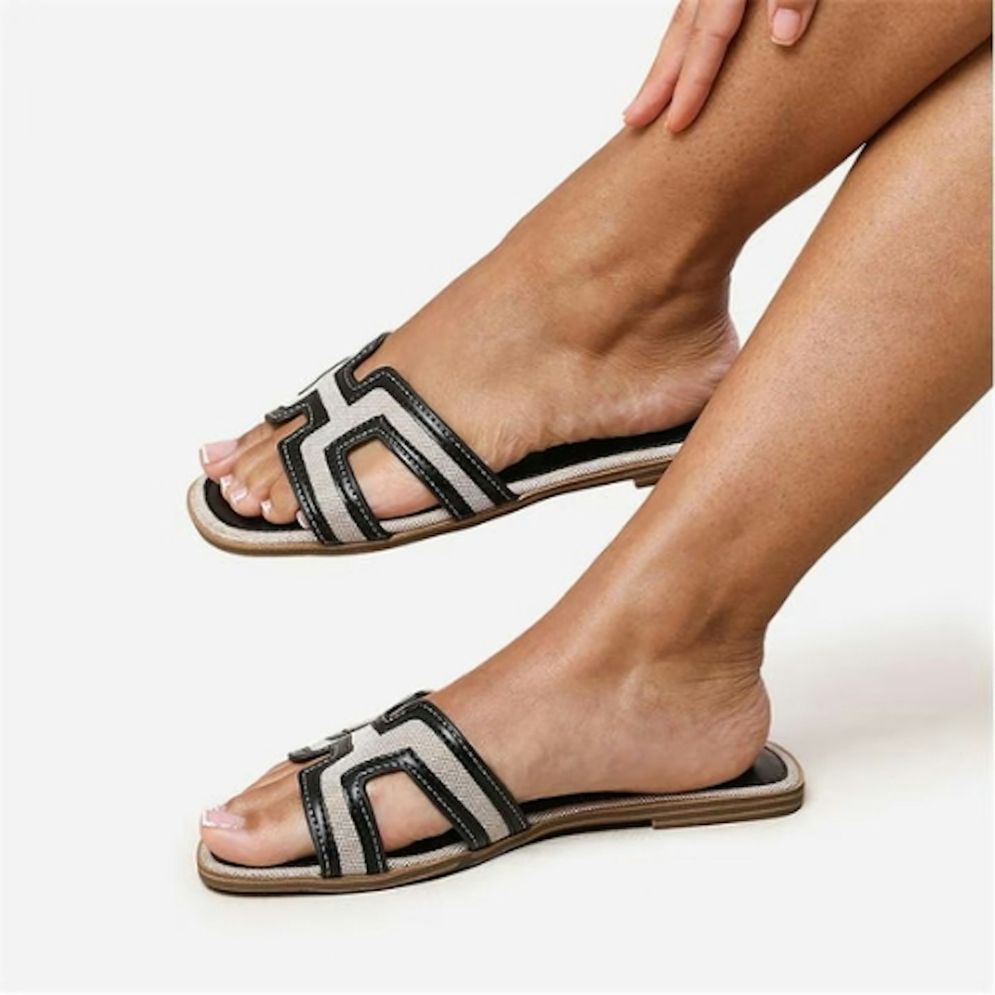 Frasers Where's That From Surge Black Cut Out Sandals