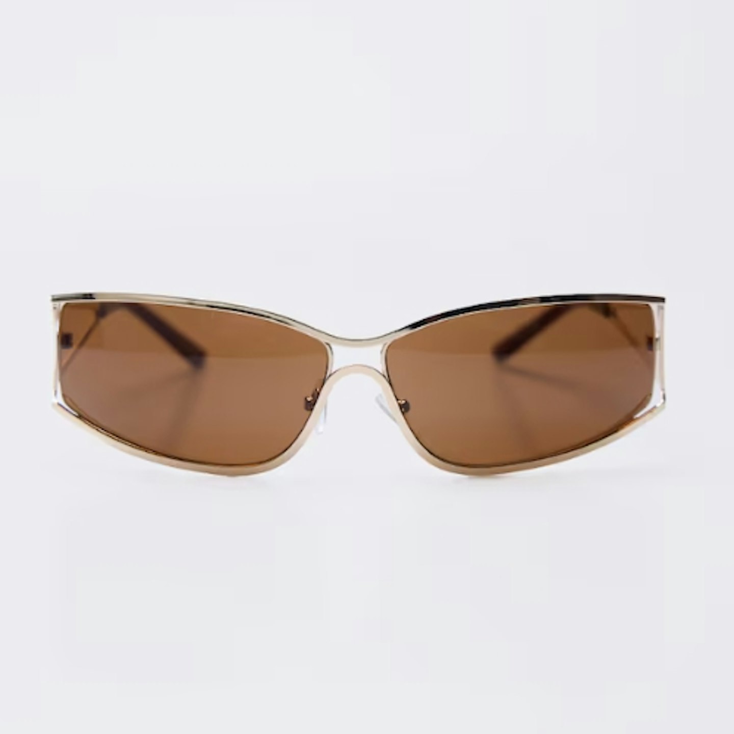 Princess Polly Dyxon Sunglasses Gold/Brown