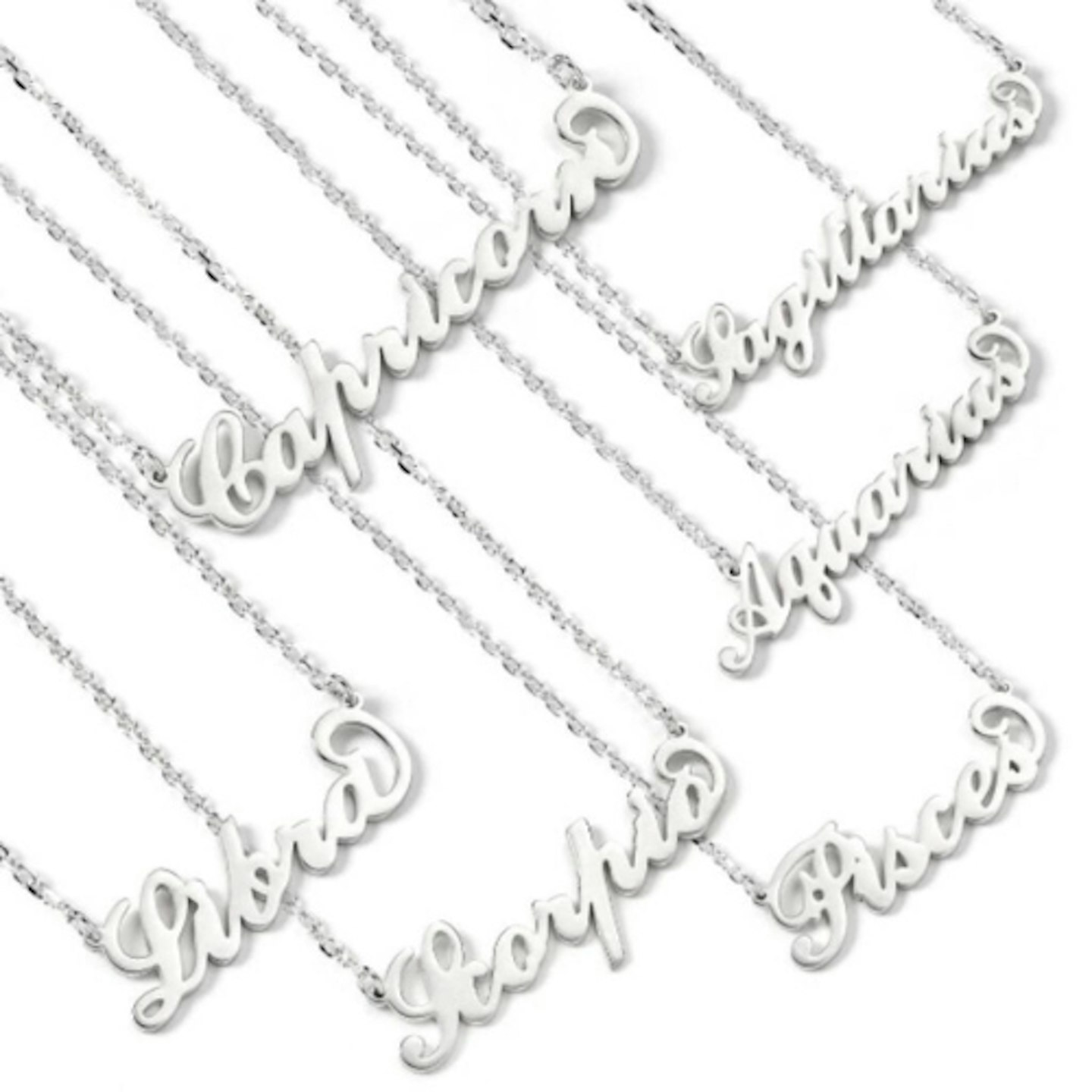 Mylee London Sterling Silver Zodiac Star Sign Necklaces