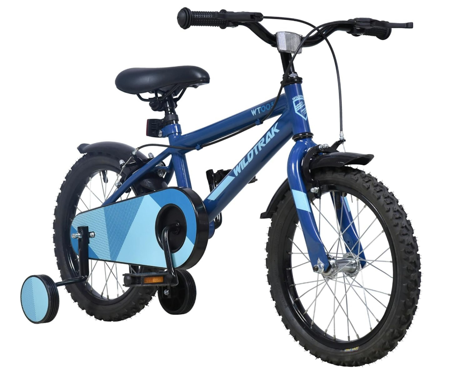 Wildtrak - 16 Inch Bike for Children 3-7 Years Old with Training Wheels – Blue