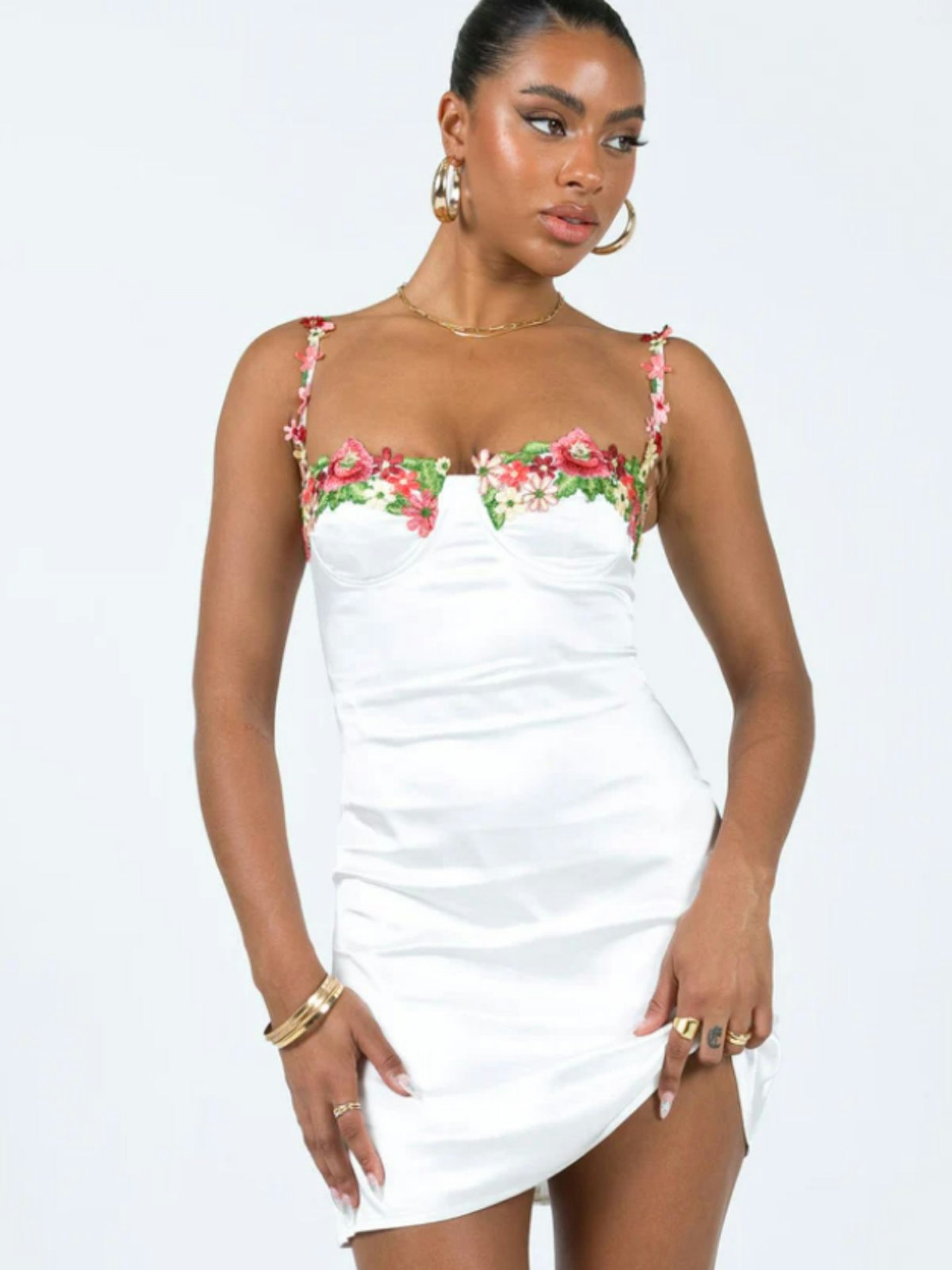 Princess Polly Kenzie Mini Dress, White