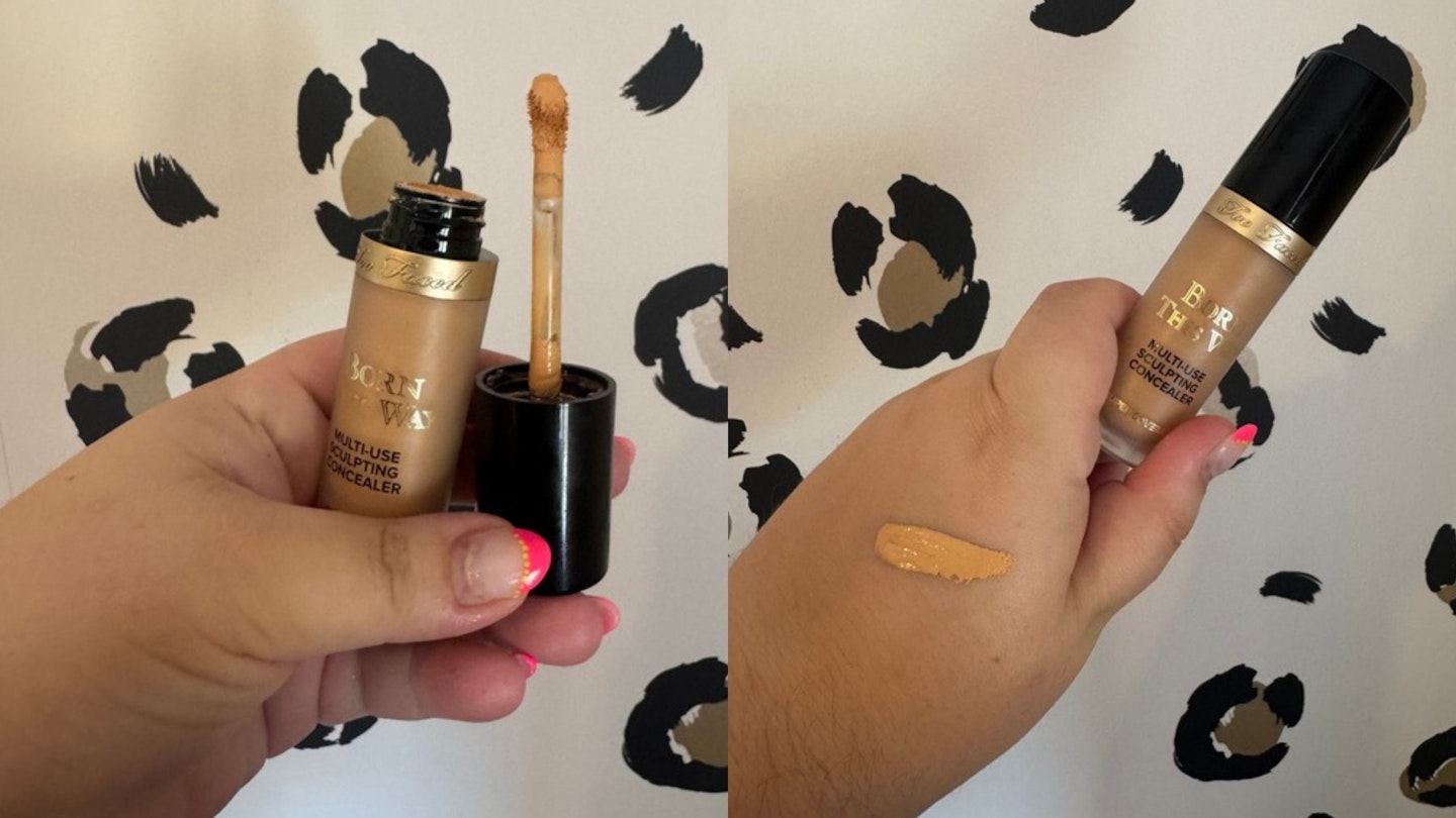 Rosie Floyd using the Too Faced Born This Way Concealer