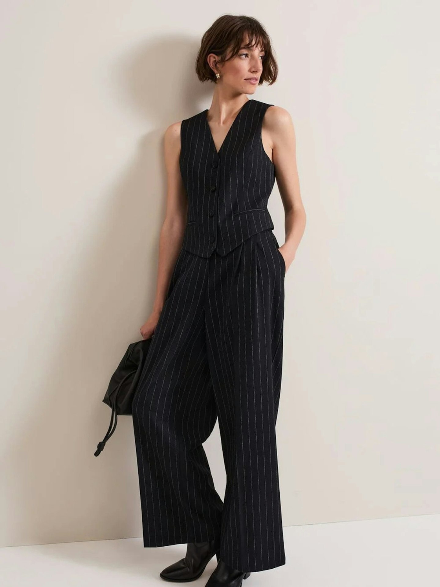 Phase Eight Pia Pinstripe Waistcoat