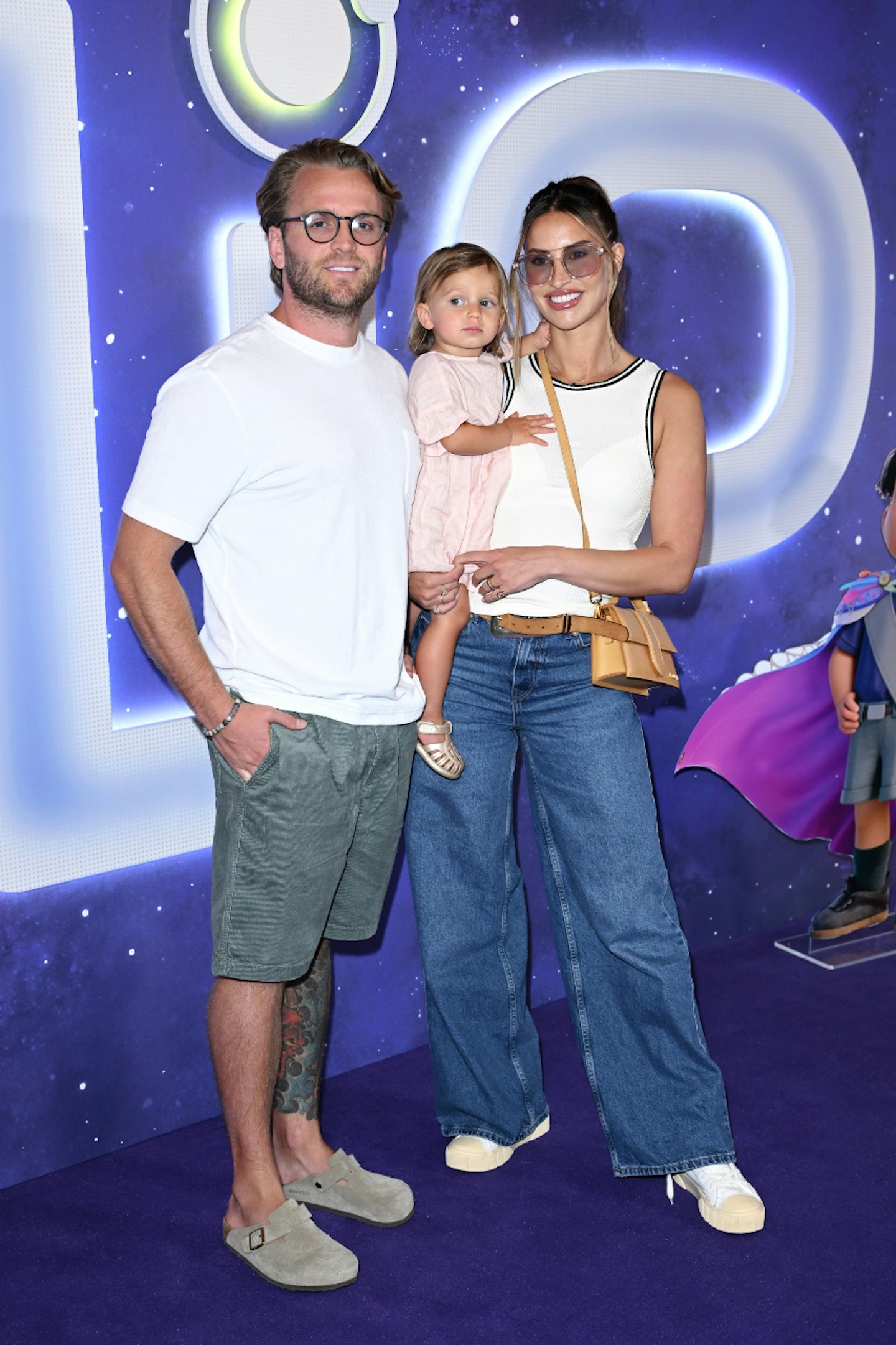 Lorri Haines, Ferne McCann and their daughter Finty
