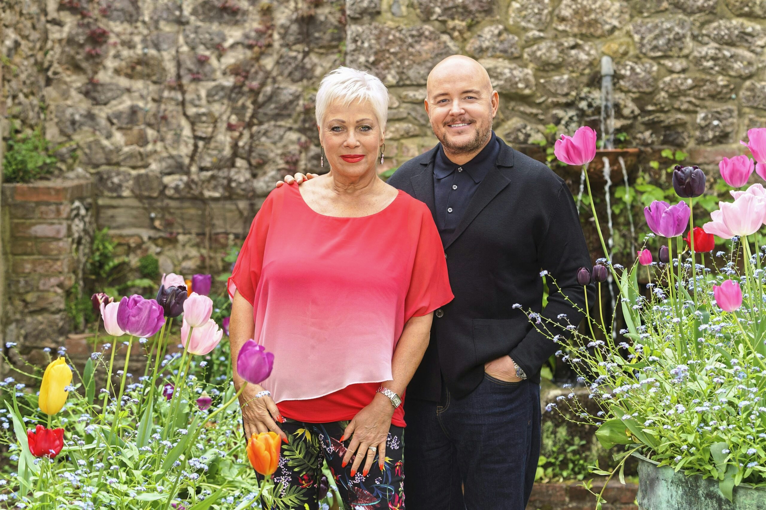 Denise Welch with partner Lincoln Townley