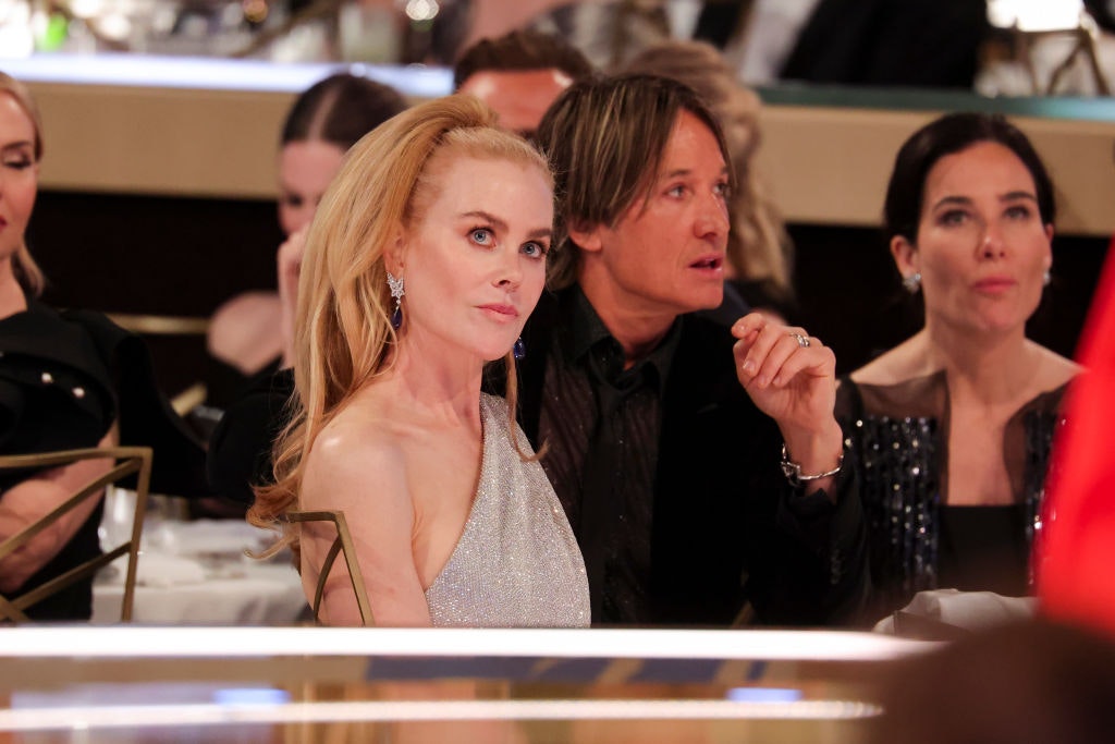 Nicole Kidman, Keith Urban during the 82nd Annual Golden Globes held at The Beverly Hilton
