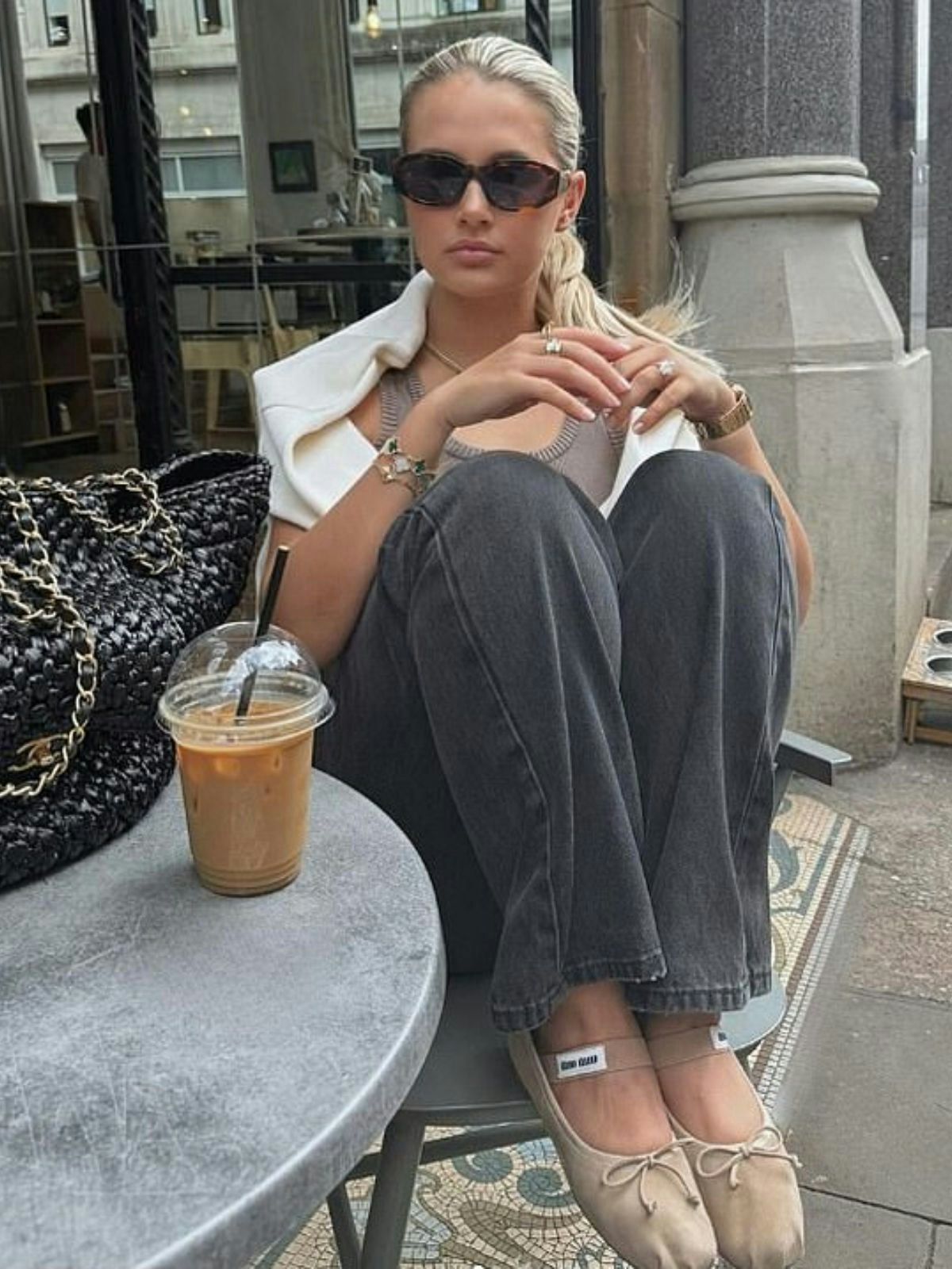 Molly Mae Miu Miu ballet trainers