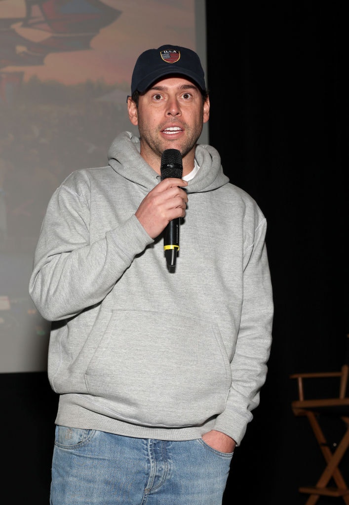 Scooter Braun speaks during the "We Will Dance Again" Special Screening Event In Los Angeles at Paramount Studios