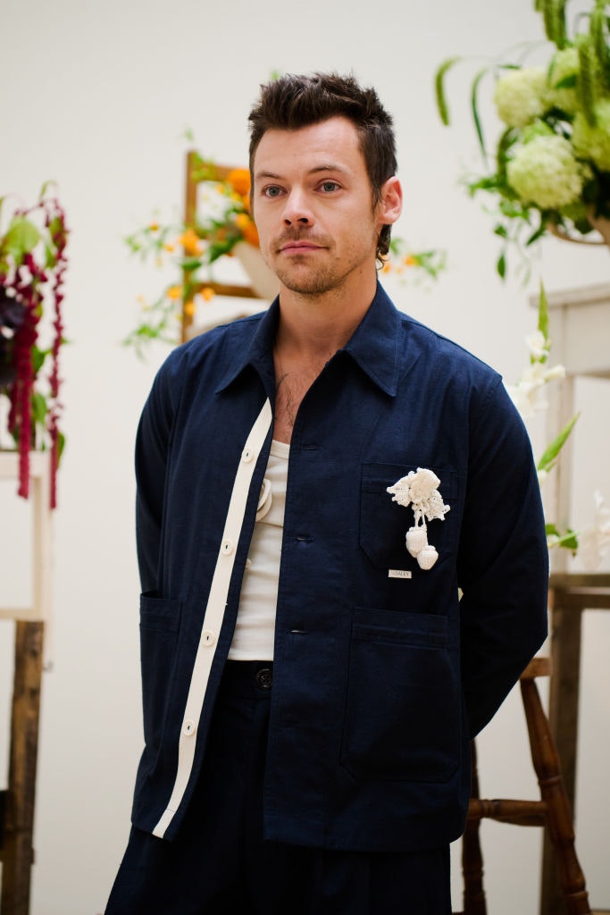 Harry Styles at S.S. Daley RTW Spring 2025 as part of London Ready to Wear Fashion Week