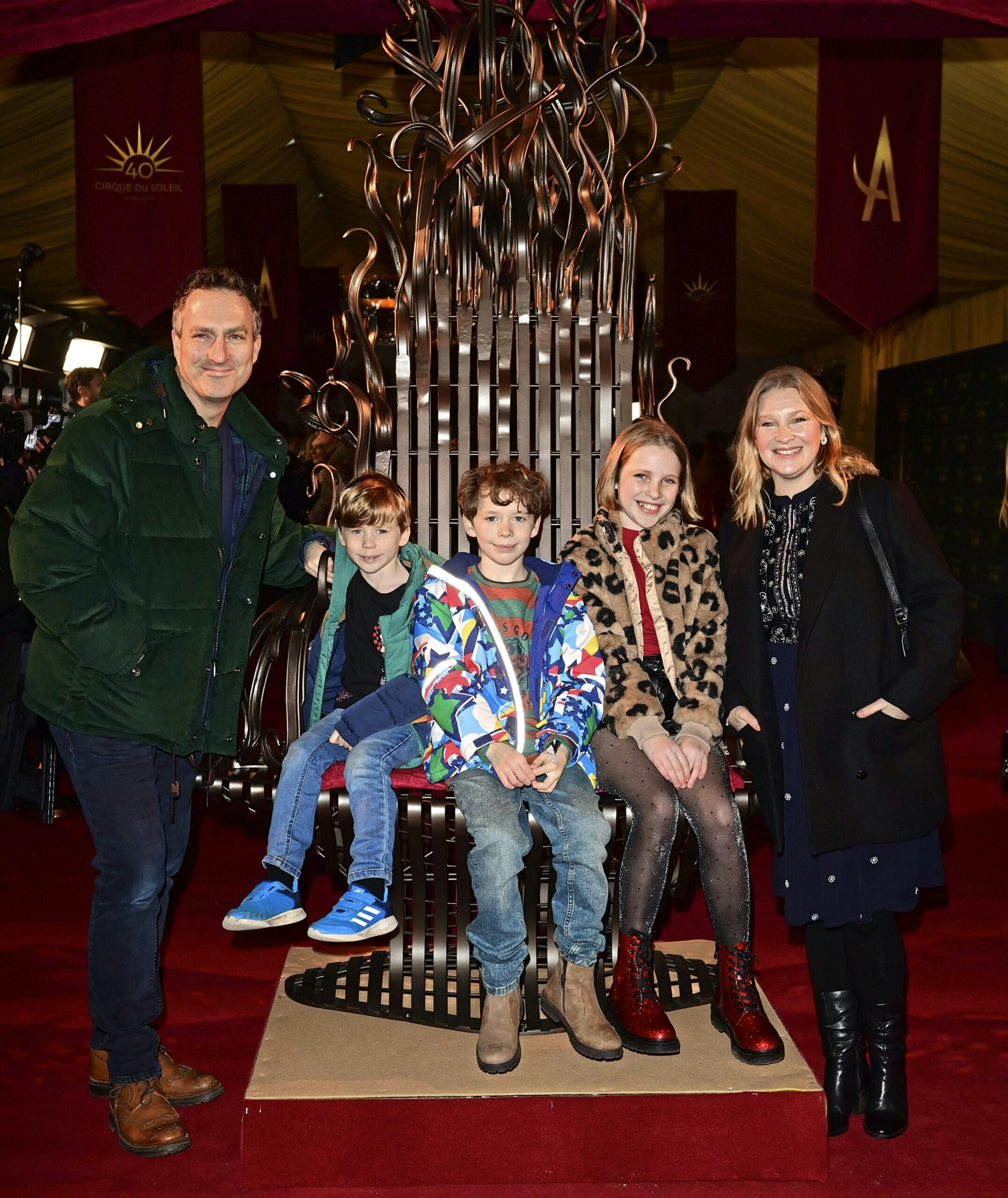 joanna page with her husband and kids