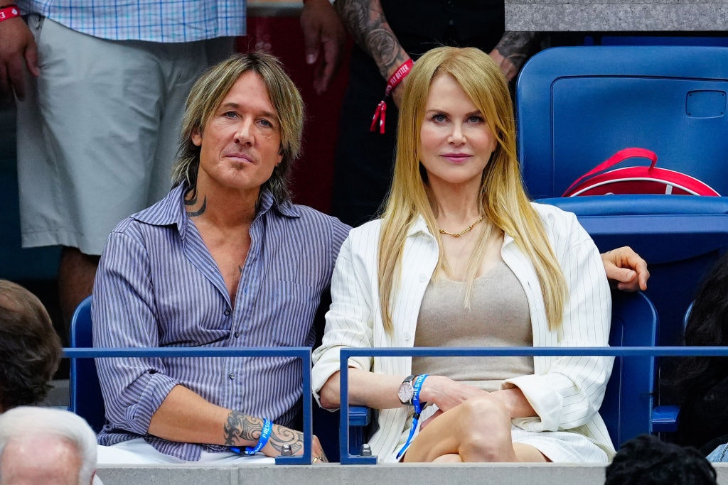Keith Urban and Nicole Kidman are seen at the Men