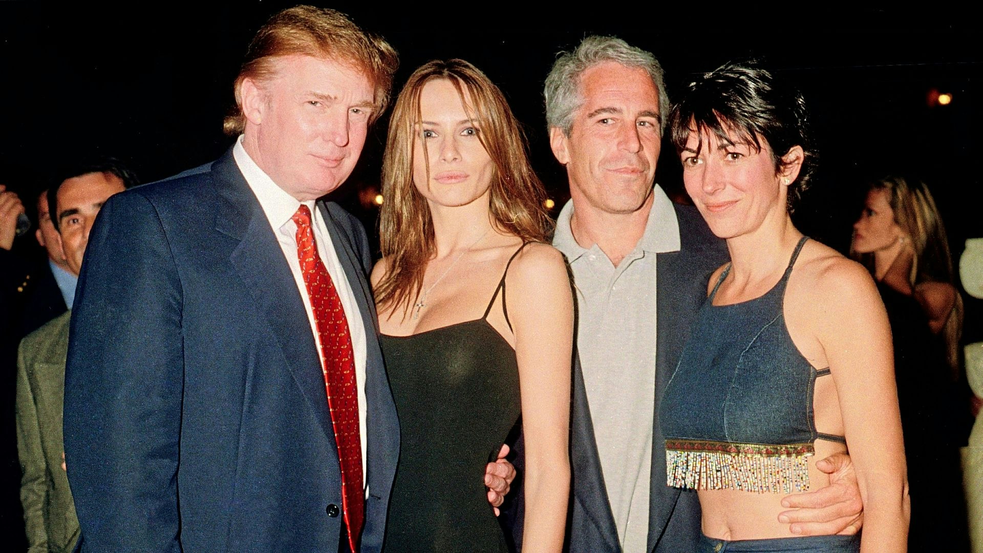 Trump and his wife with Epstein and Maxwell in 2000