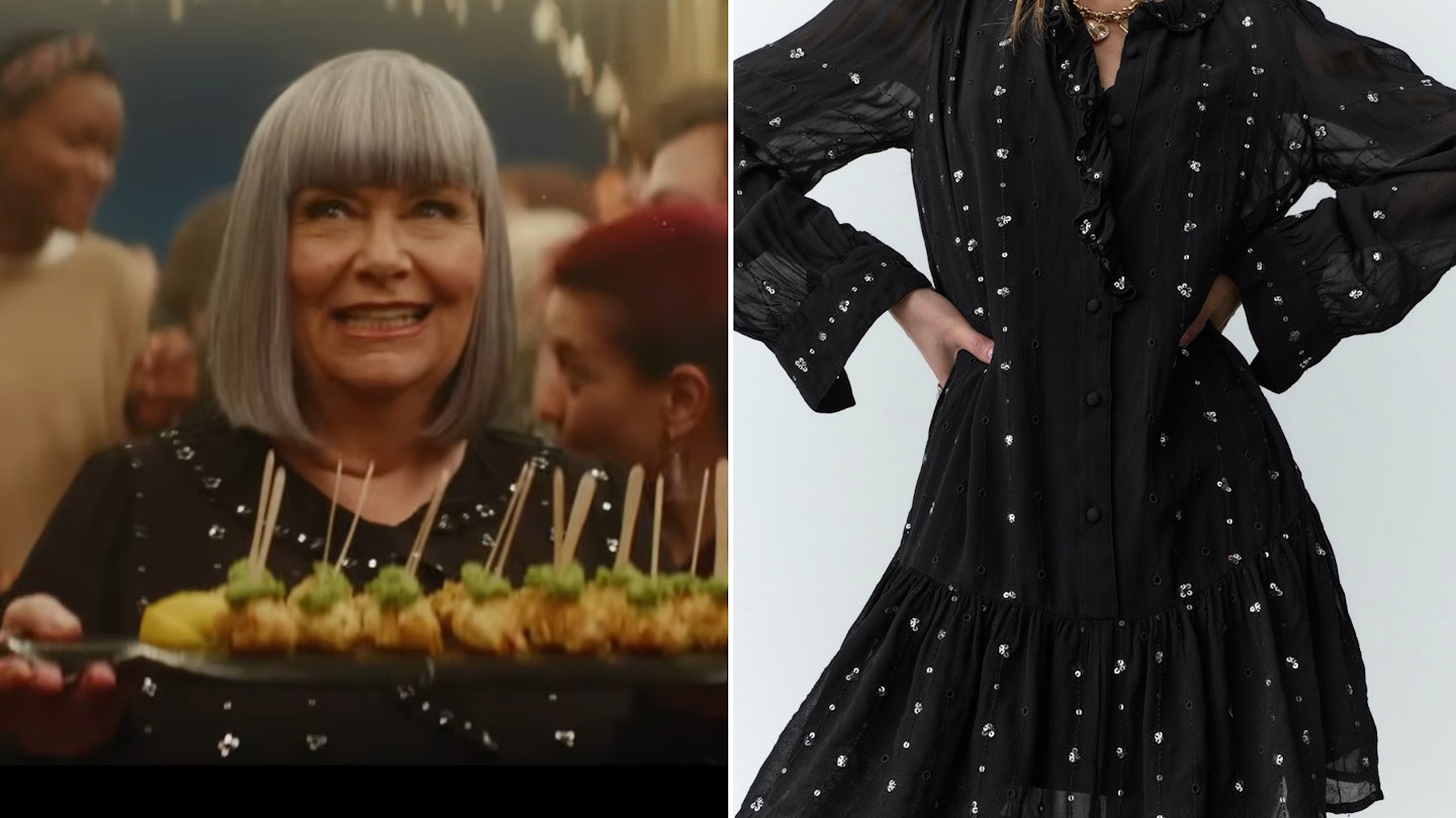 Shop Dawn French's M&S party dress from the Christmas advert Shop Dawn French's M&S party dress from the Christmas advert