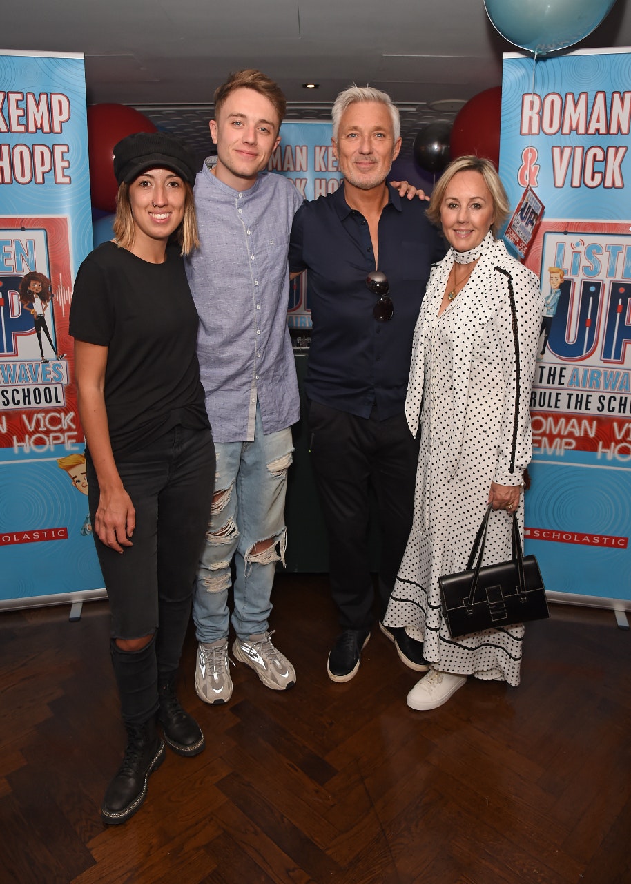 Harleymoon Kemp, Roman Kemp, Martin Kemp and Shirlie Kemp
