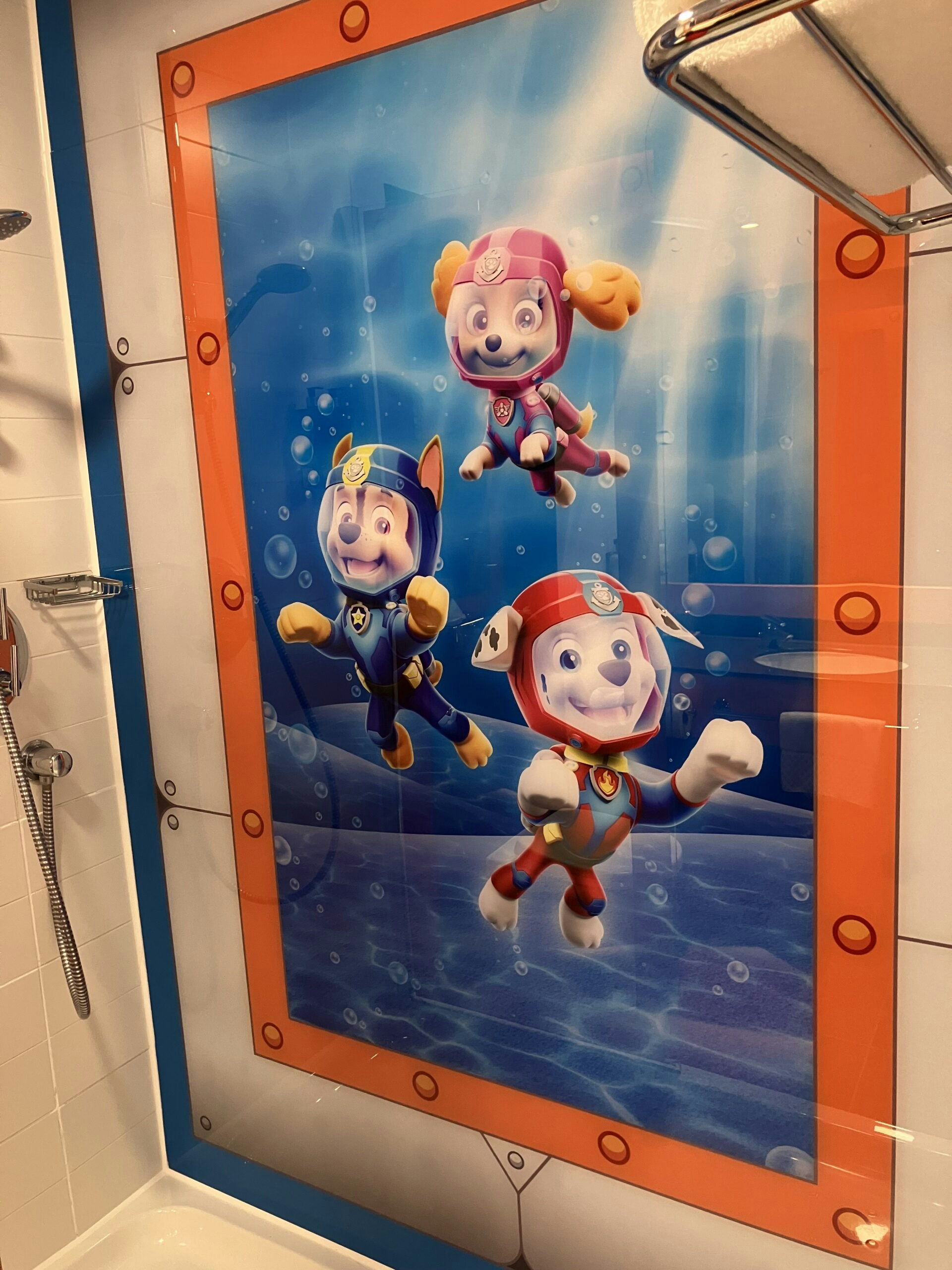 paw patrol room bathroom at chessington world of adventure